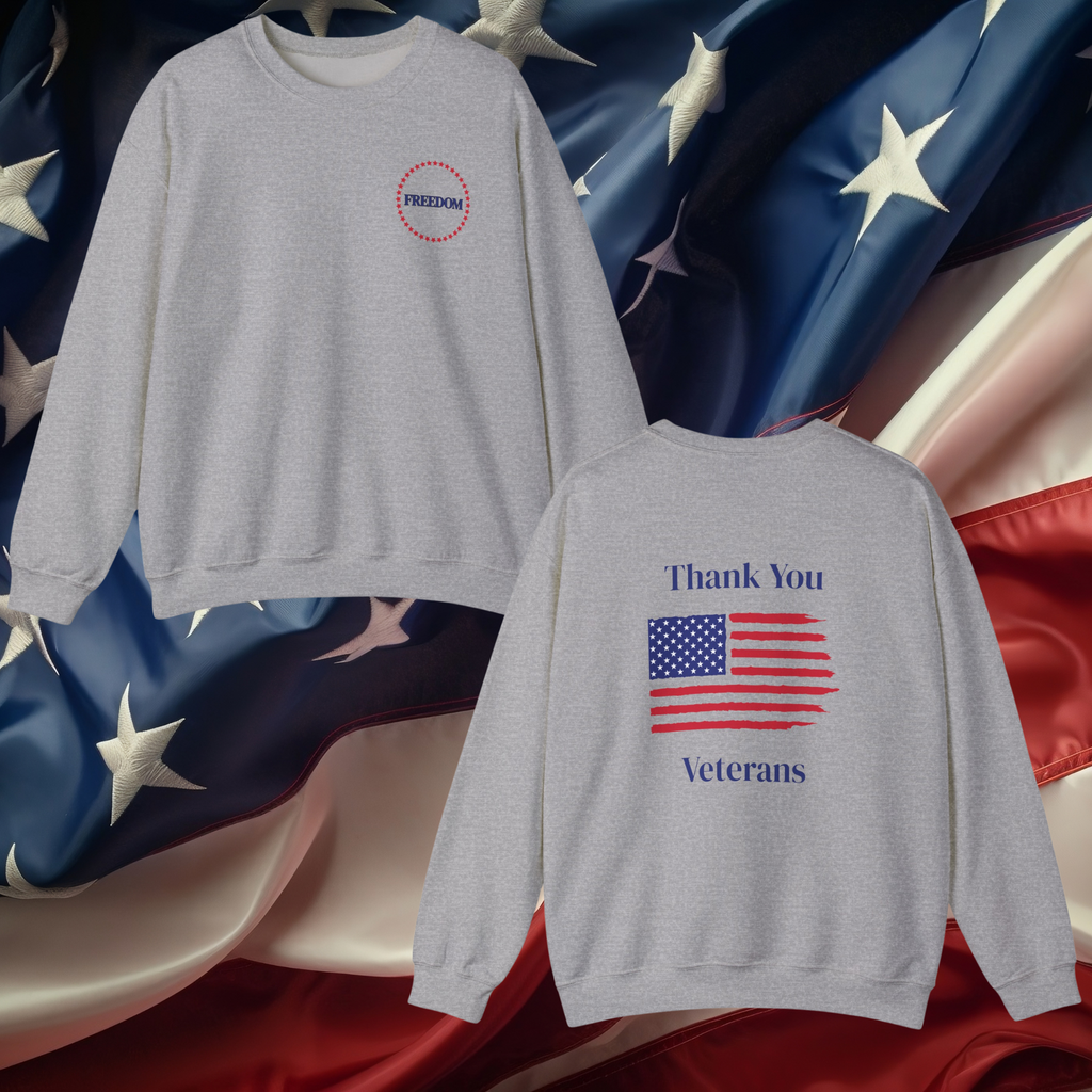 Veteran Appreciation Freedom Crewneck Sweatshirt