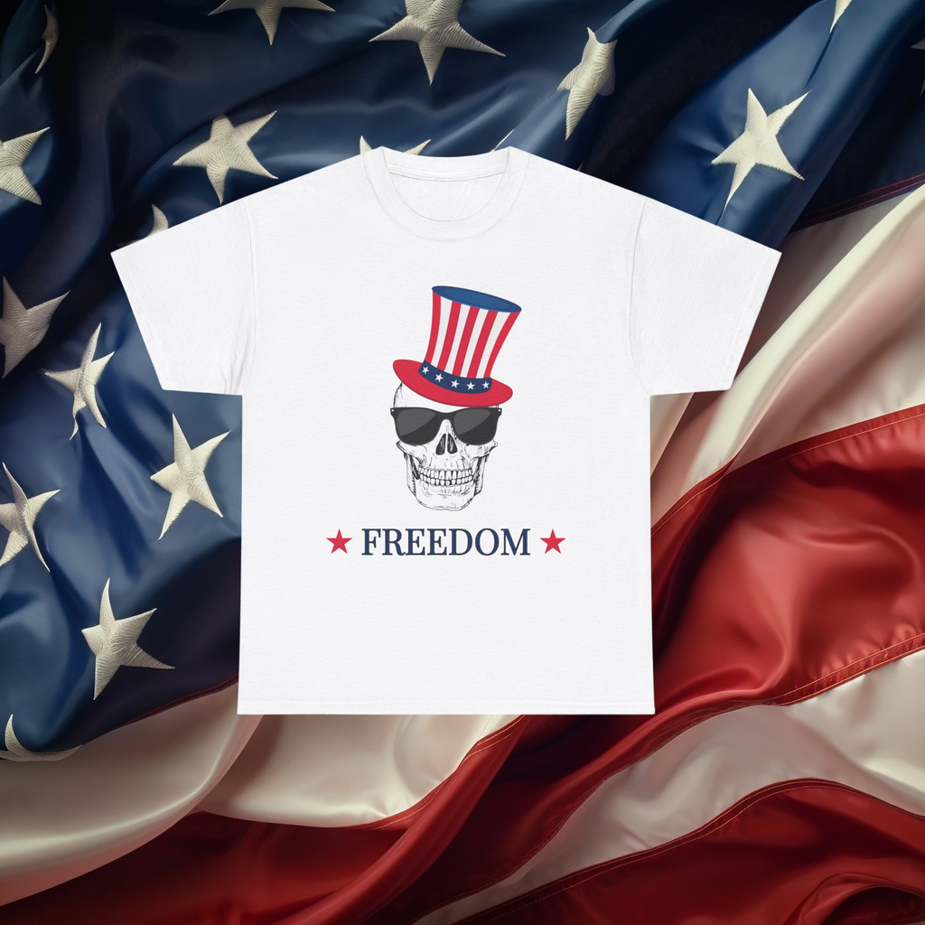 Patriotic Skull Freedom T-Shirt