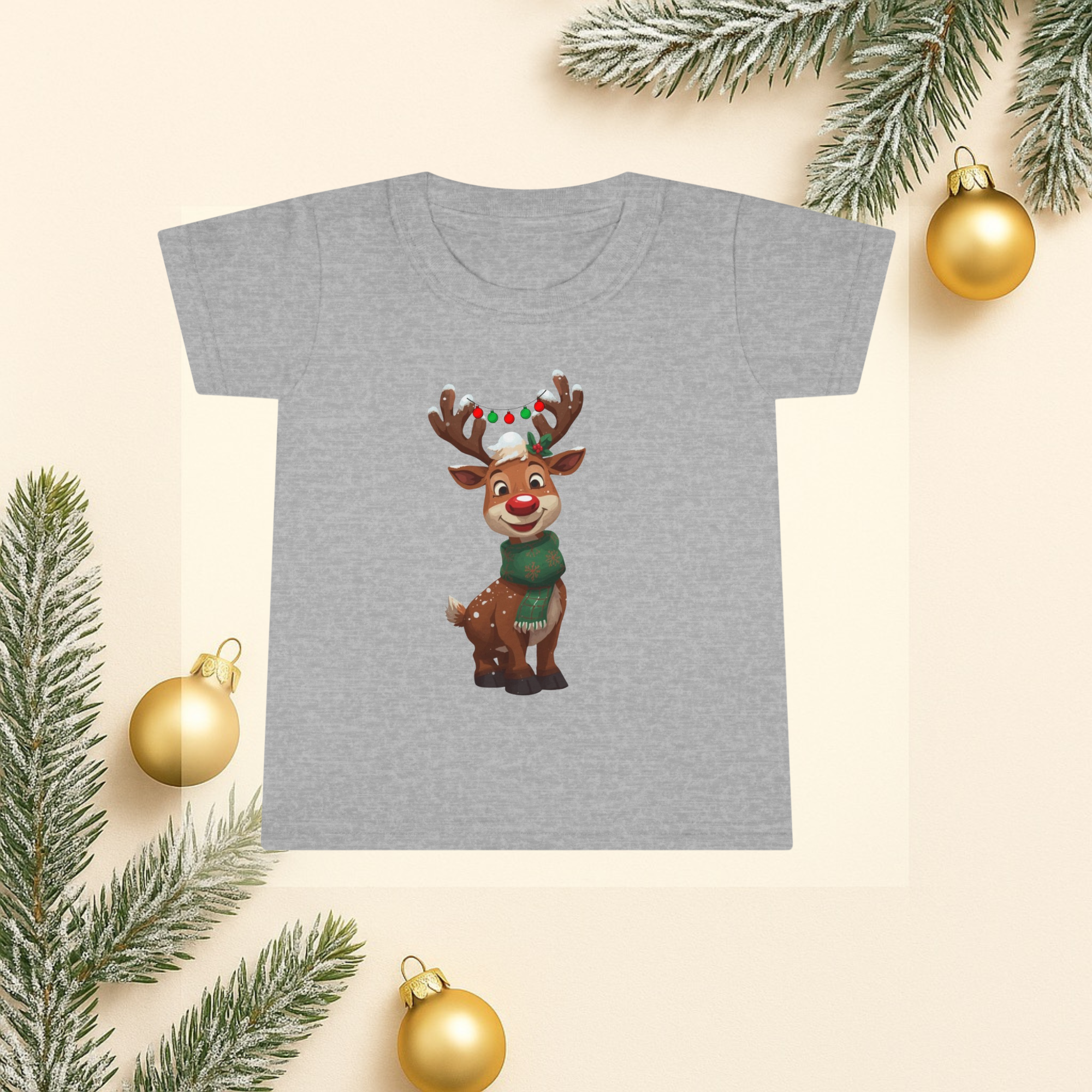 Festive Reindeer Toddler T-Shirt