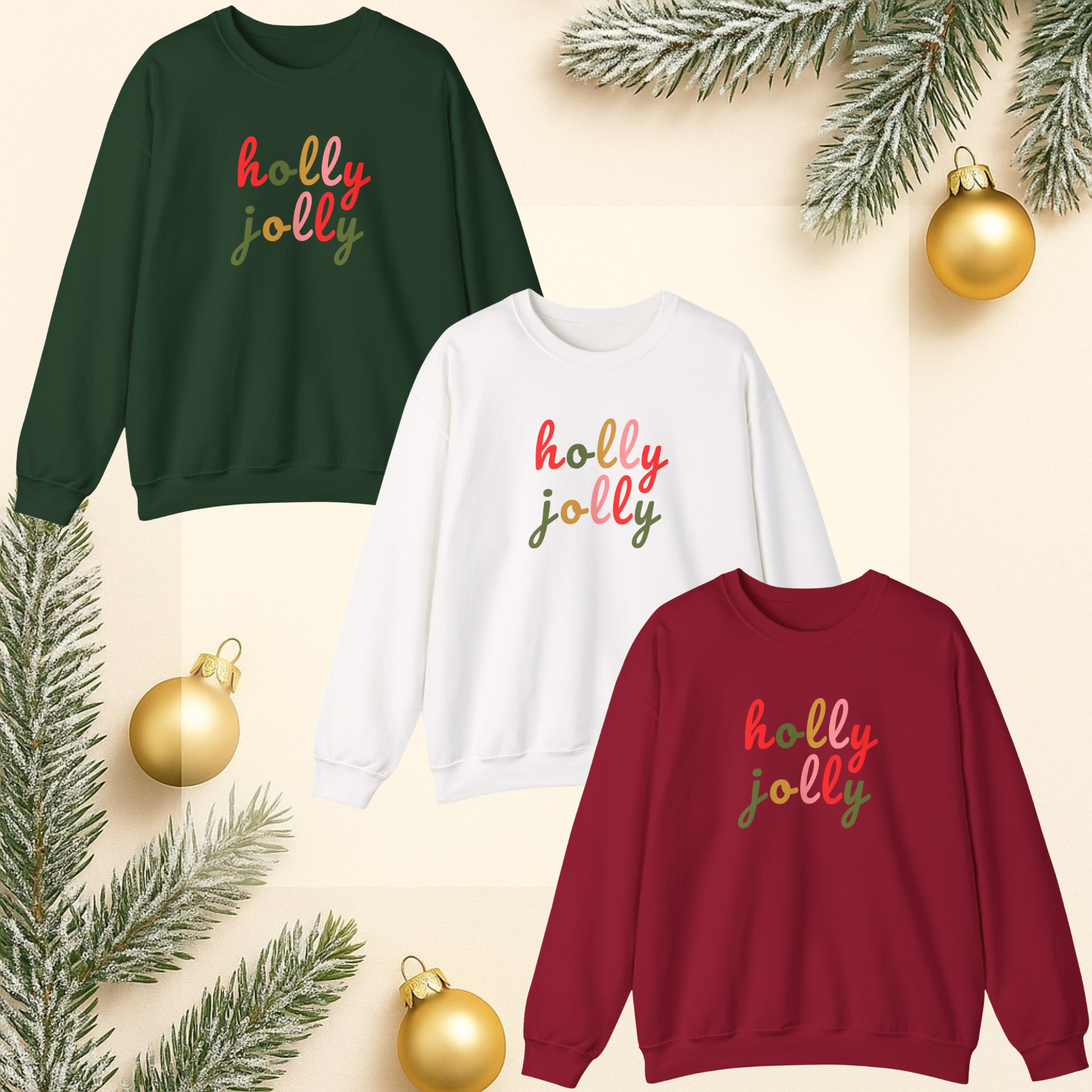 Holly Jolly Holiday Crewneck Sweatshirt