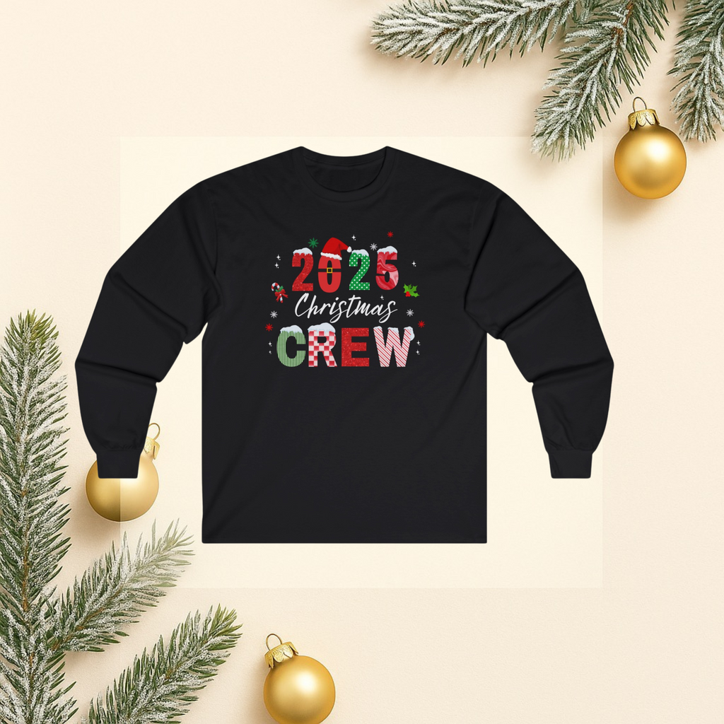 2025 Christmas Crew Long Sleeve Tee
