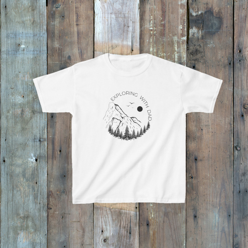 Exploring With Dad Kids T-Shirt