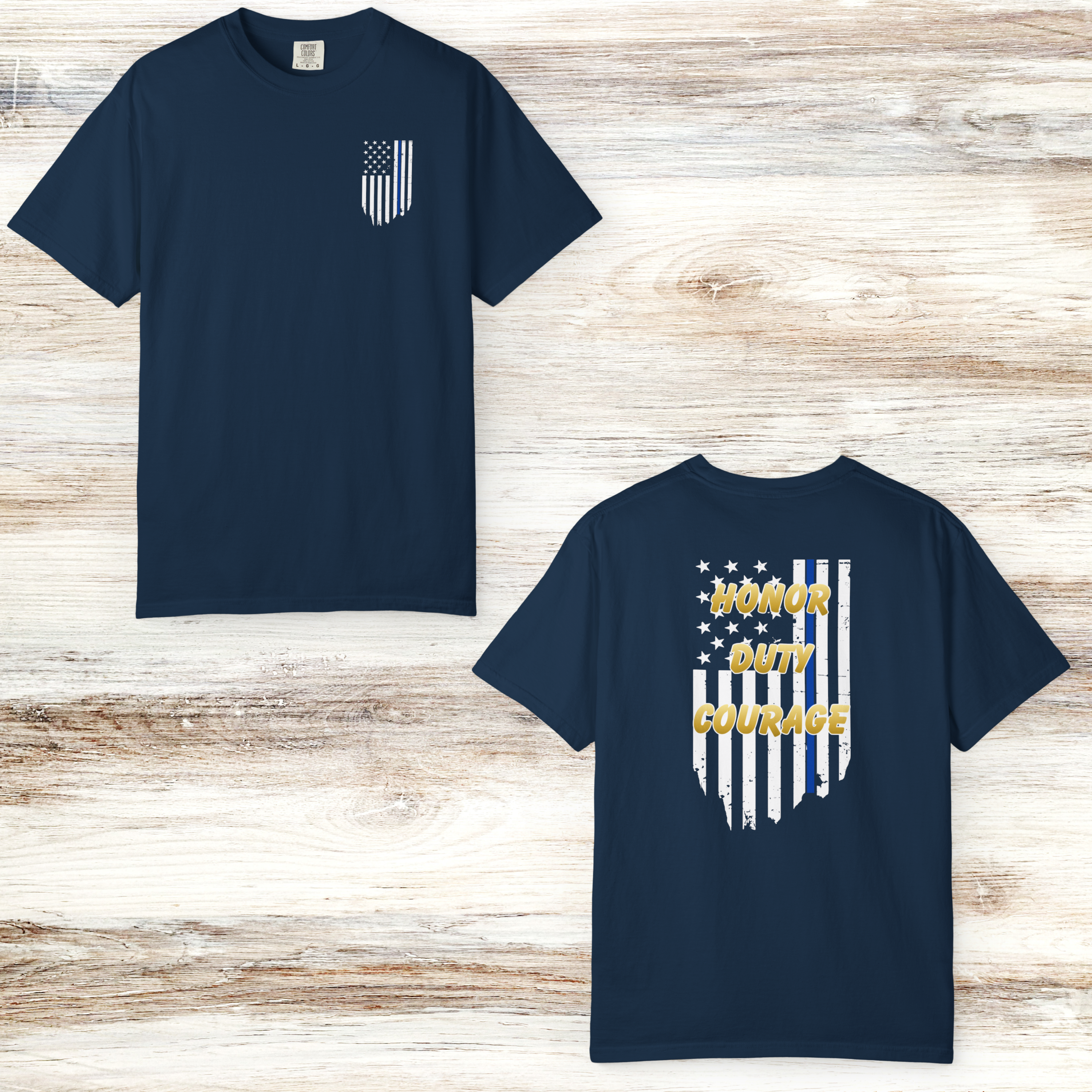 Thin Blue Line Police Support T-Shirt