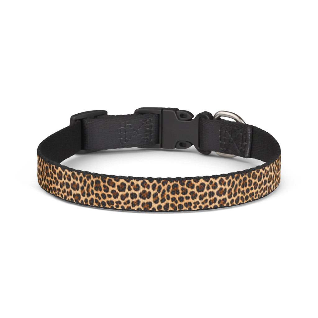 Clip-On Pet Collar — Leopard Print Pattern