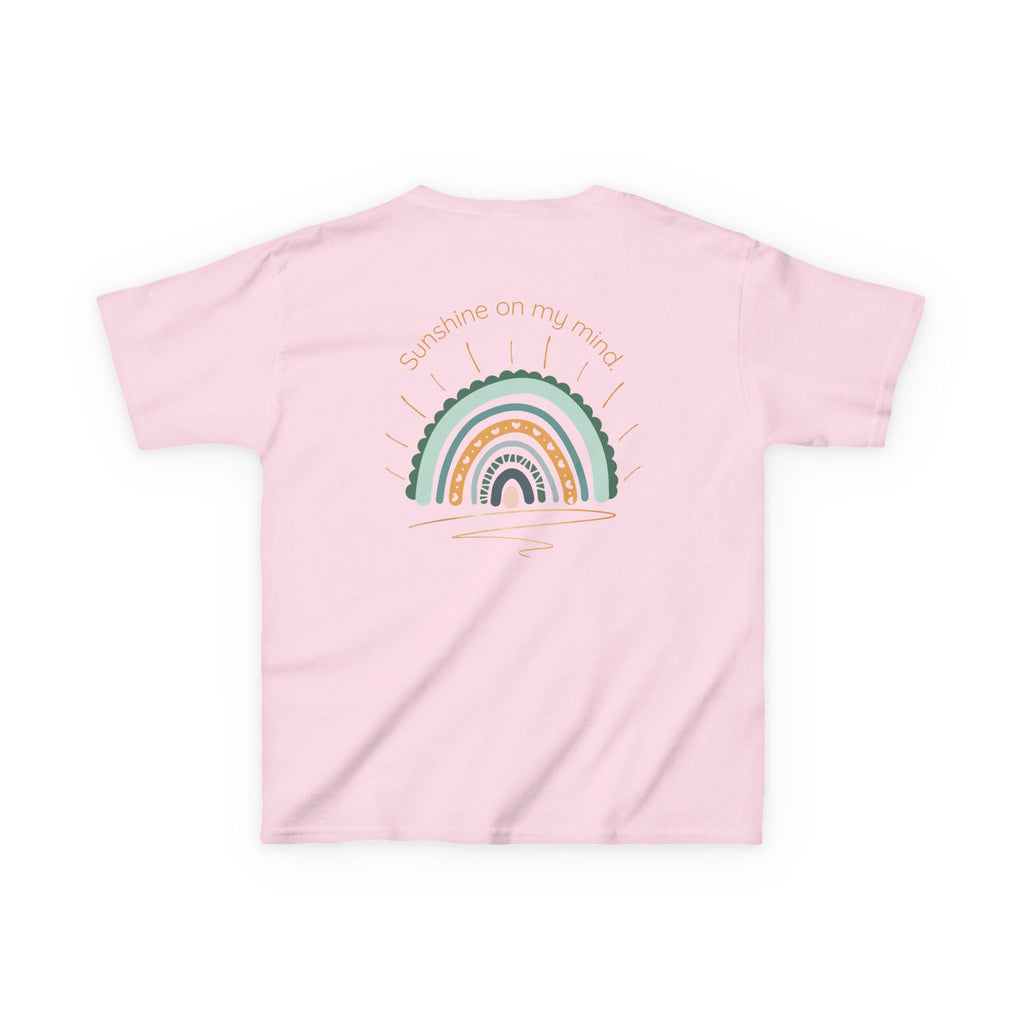 Sunshine On My Mind Rainbow Kids T-Shirt