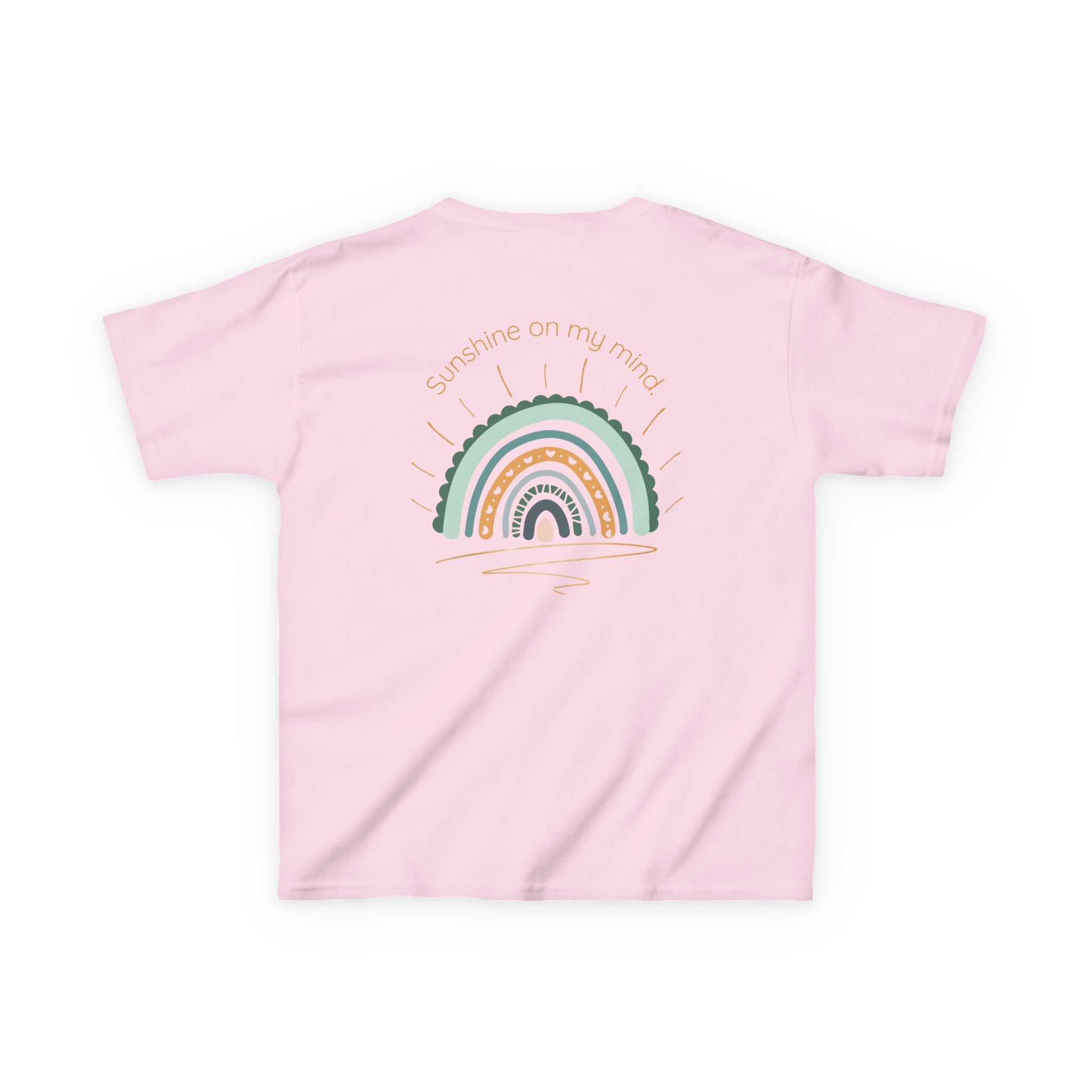 Sunshine On My Mind Rainbow Kids T-Shirt