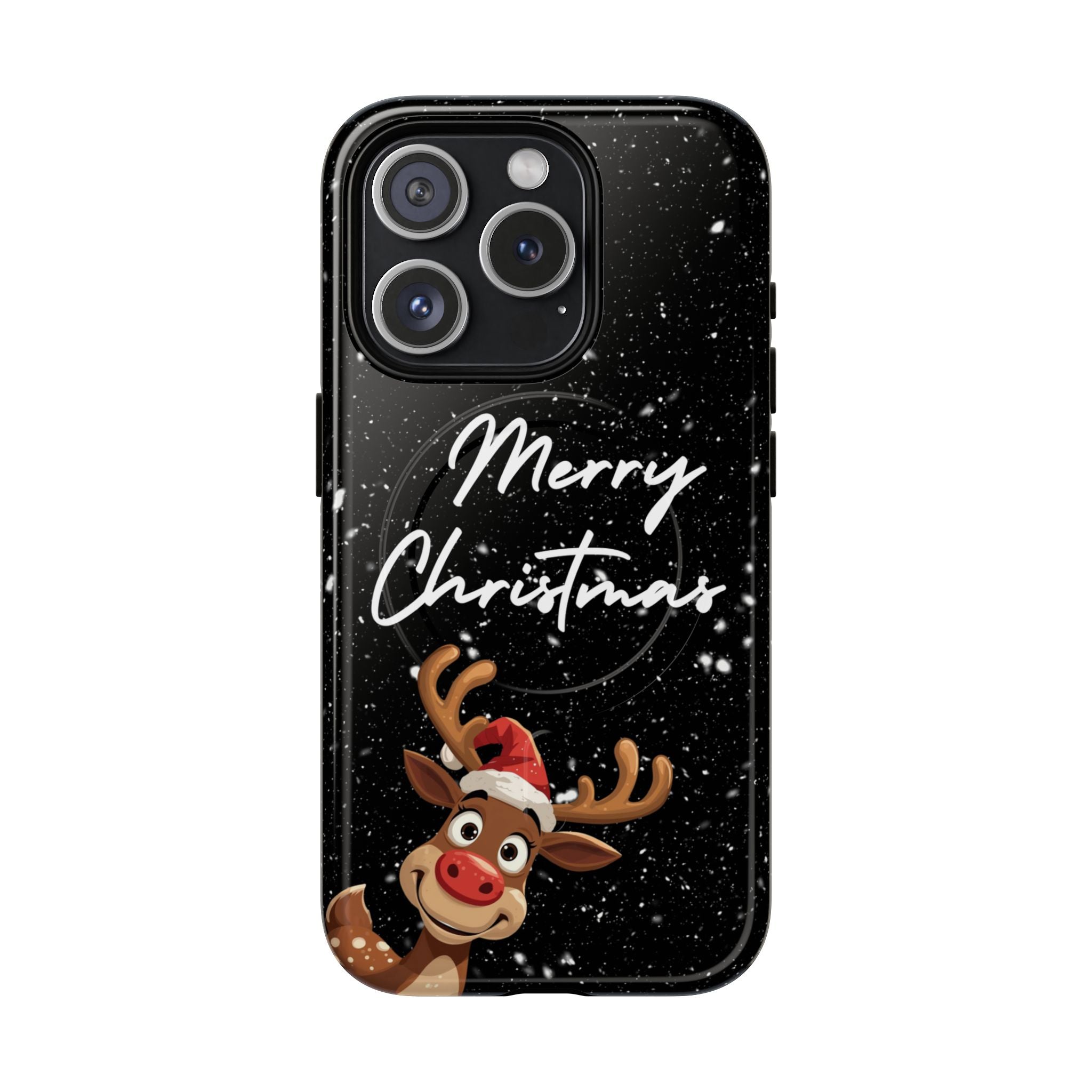 Merry Christmas Reindeer IPhone Magnetic Cases | 14-17 iPhones