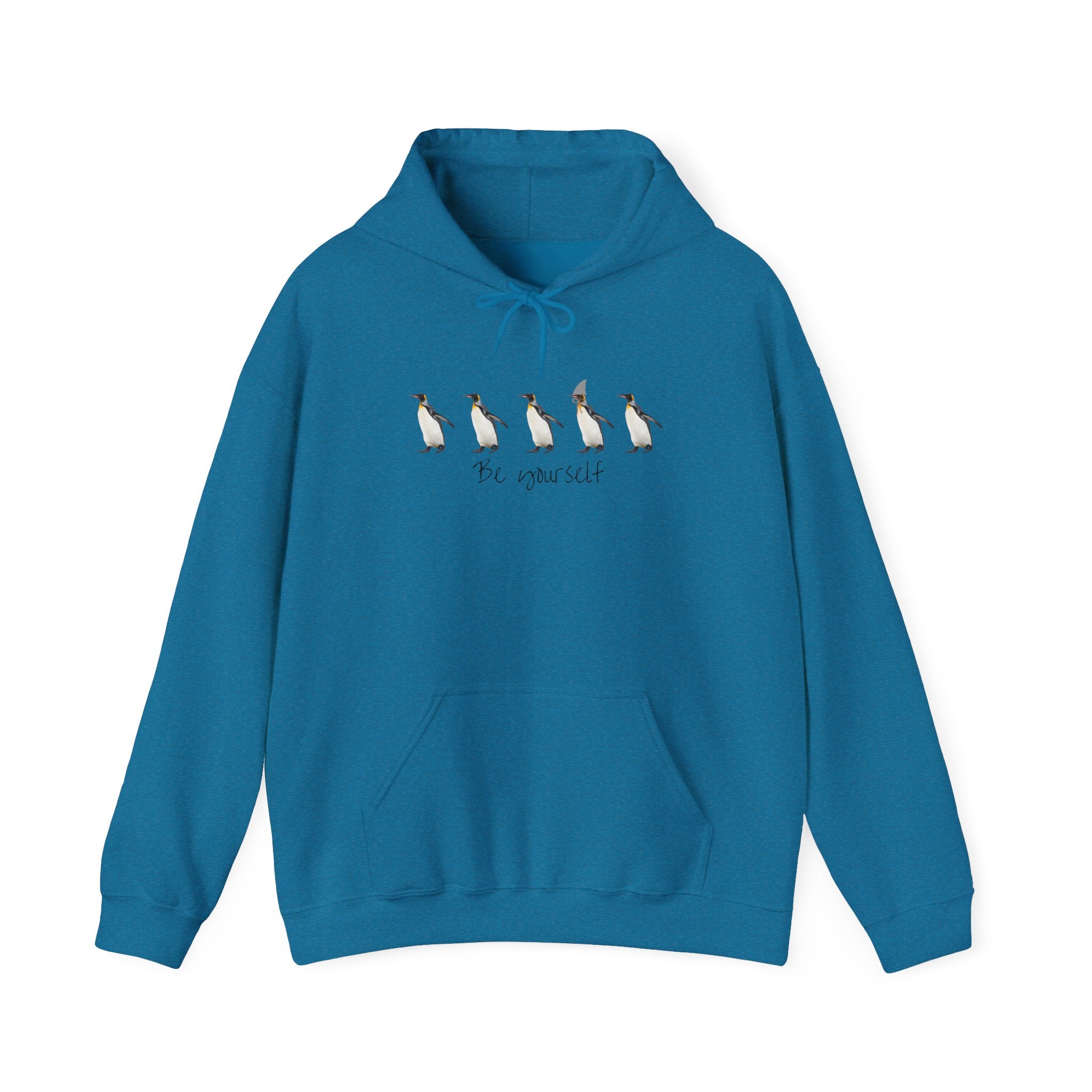 Be Yourself Cute Penguin-Shark Hoodie