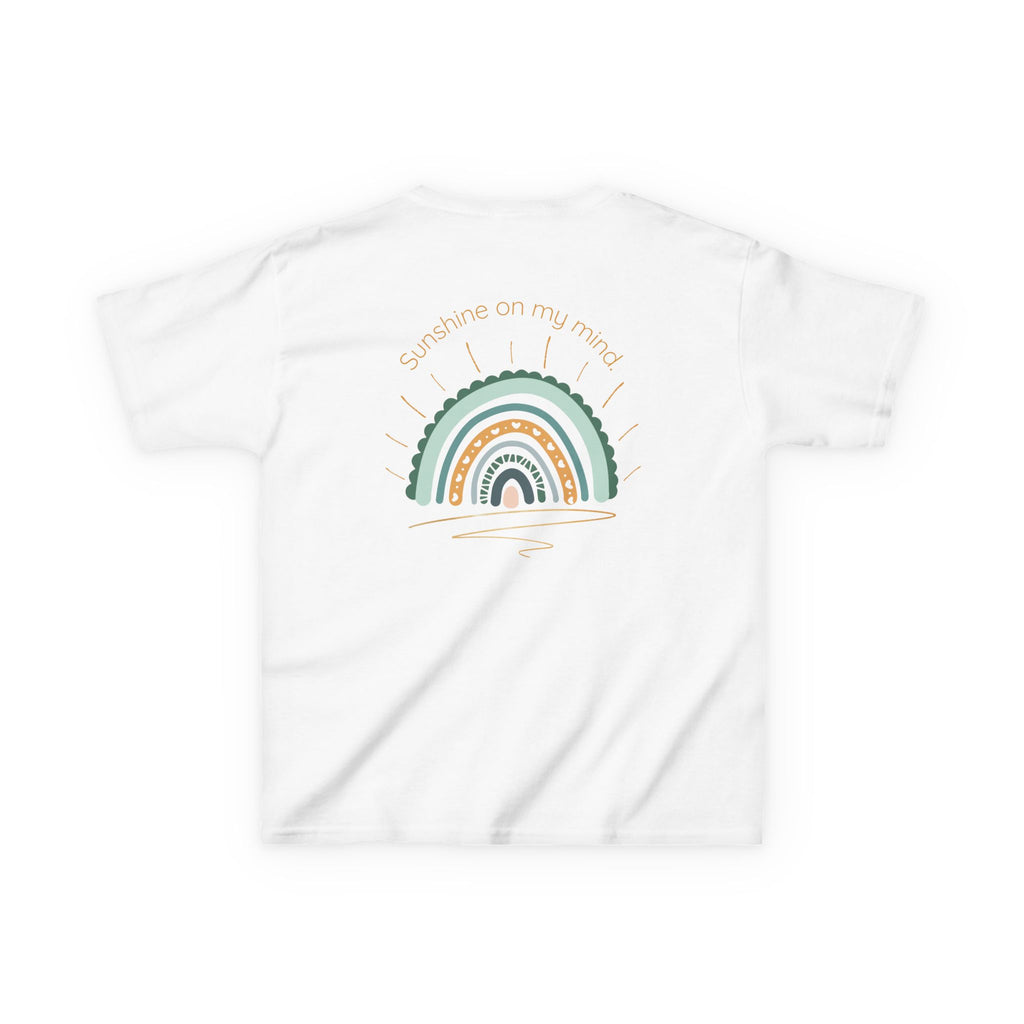 Sunshine On My Mind Rainbow Kids T-Shirt