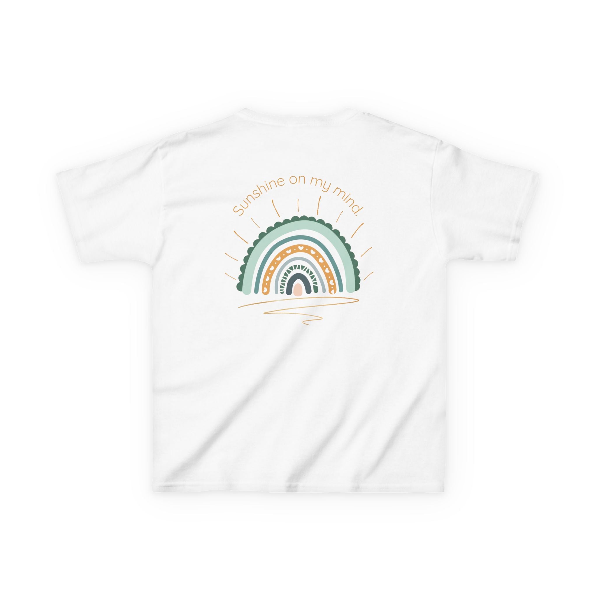 Sunshine On My Mind Rainbow Kids T-Shirt