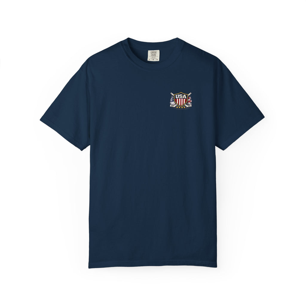 USA Hockey Gold Champions T-Shirt | Comfort Colors 1717 Tee