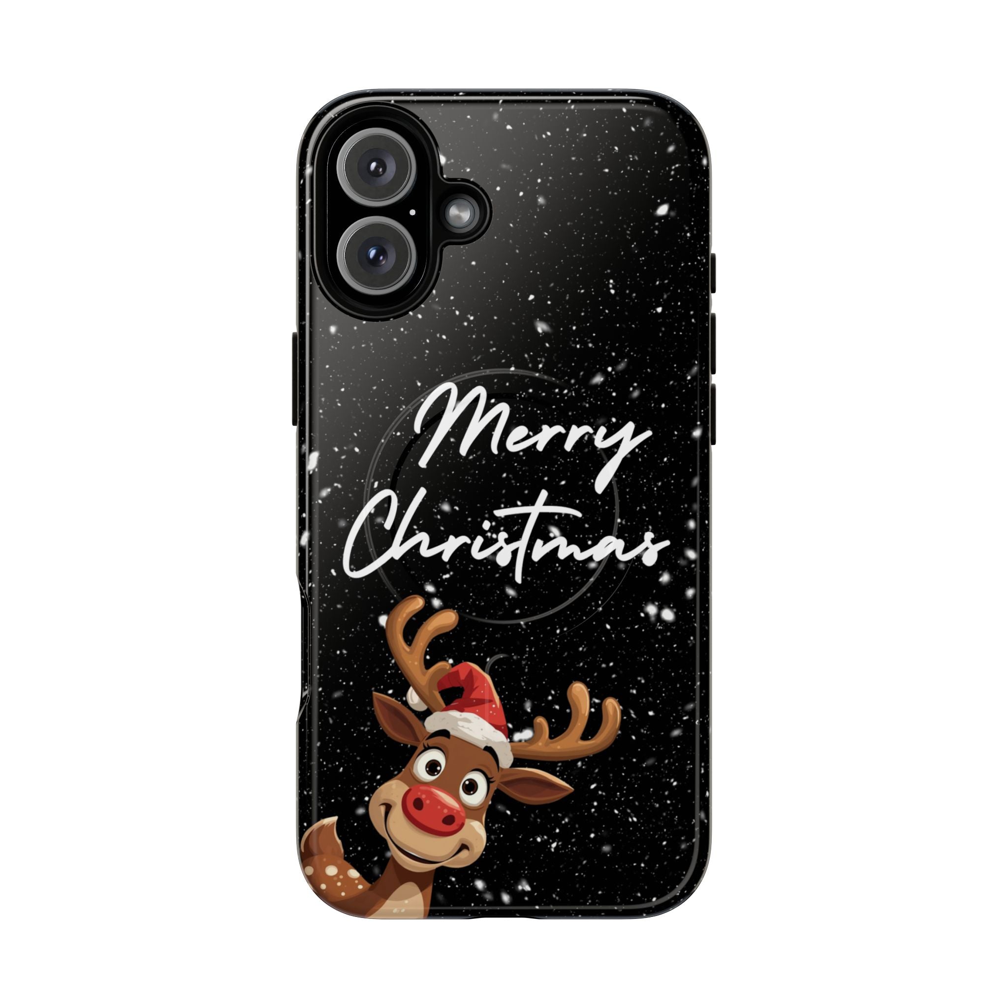 Merry Christmas Reindeer IPhone Magnetic Cases | 14-17 iPhones