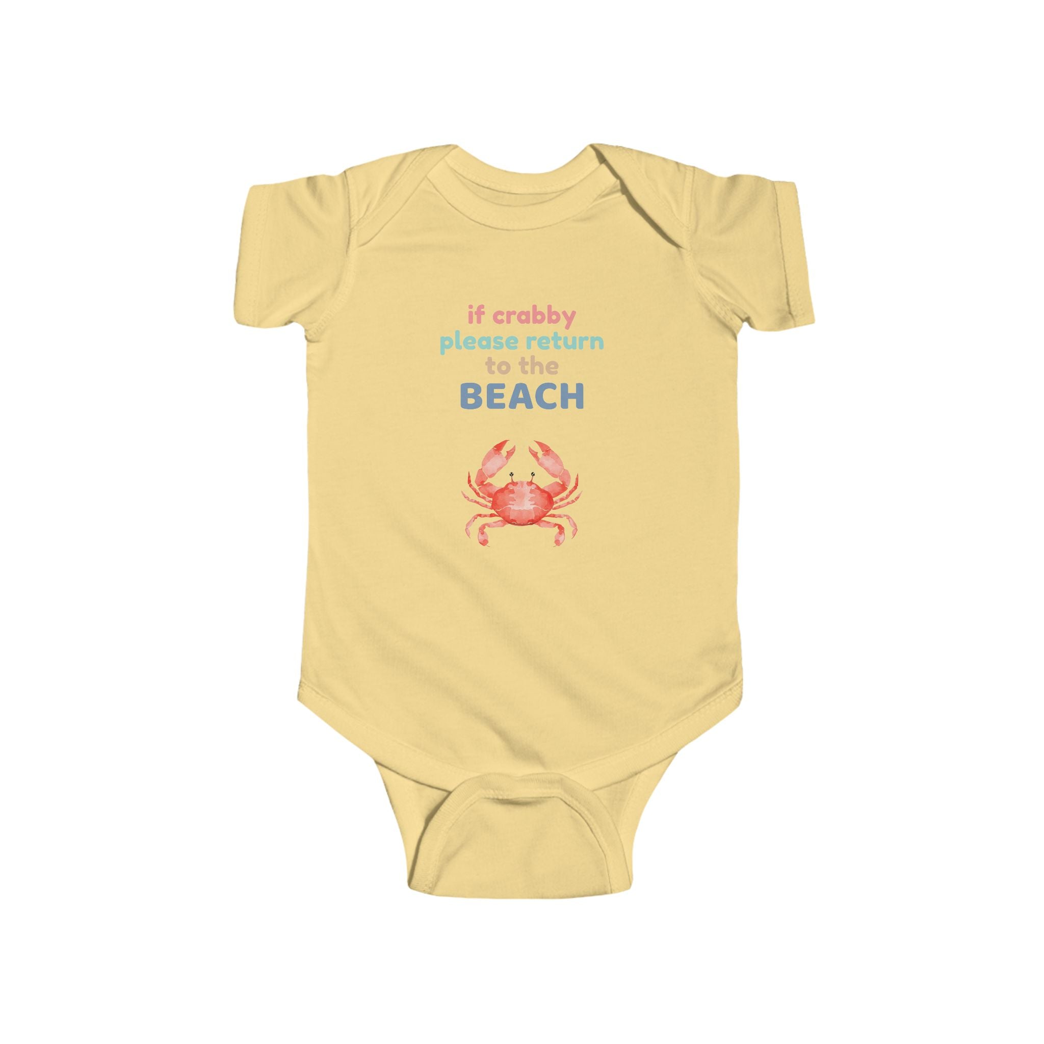 If Crabby Return to the Beach | Coastal Infant Onesie