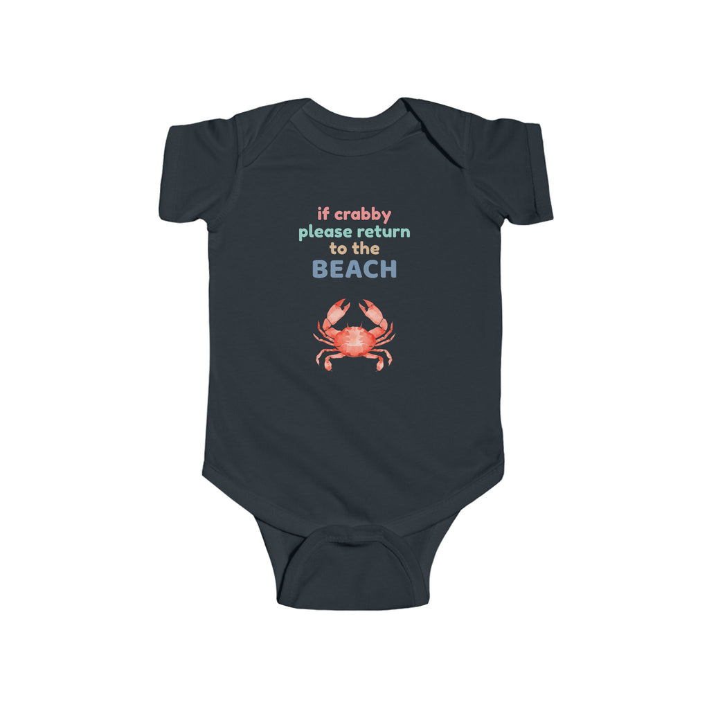 If Crabby Return to the Beach | Coastal Infant Onesie