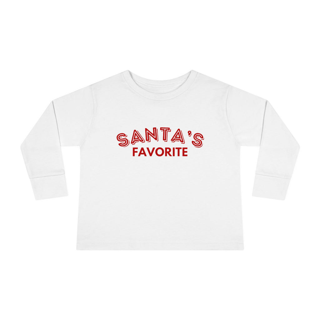 Santa's Favorite Toddler Long Sleeve Tee