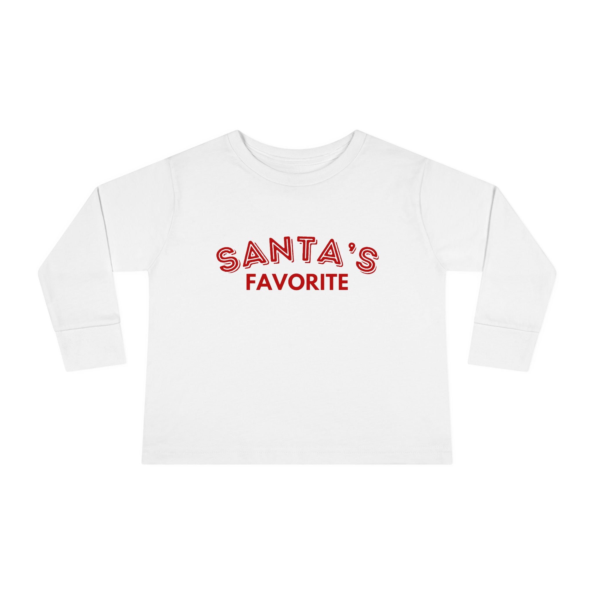 Santa's Favorite Toddler Long Sleeve Tee