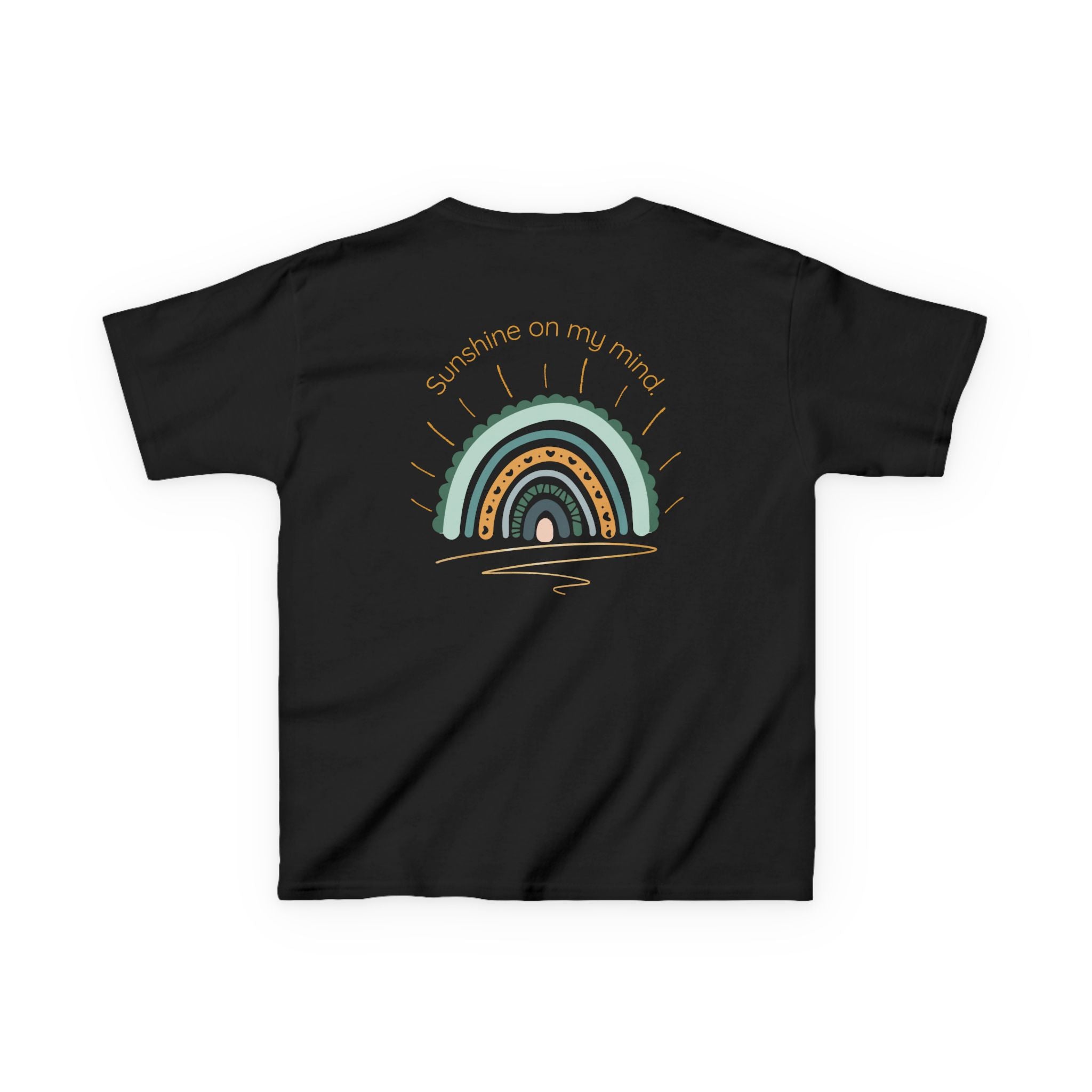 Sunshine On My Mind Rainbow Kids T-Shirt