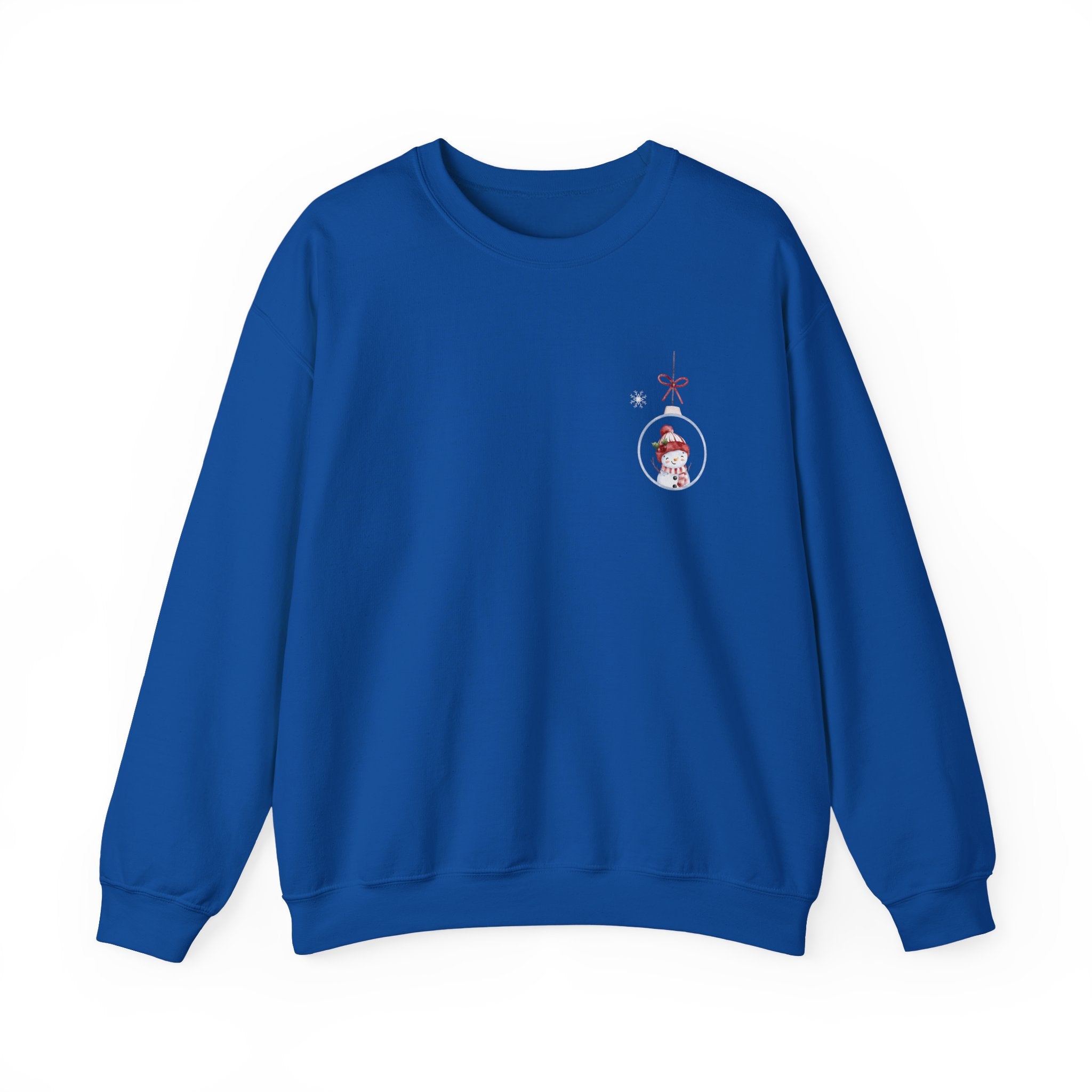Festive Snowman Ornament Crewneck Sweatshirt