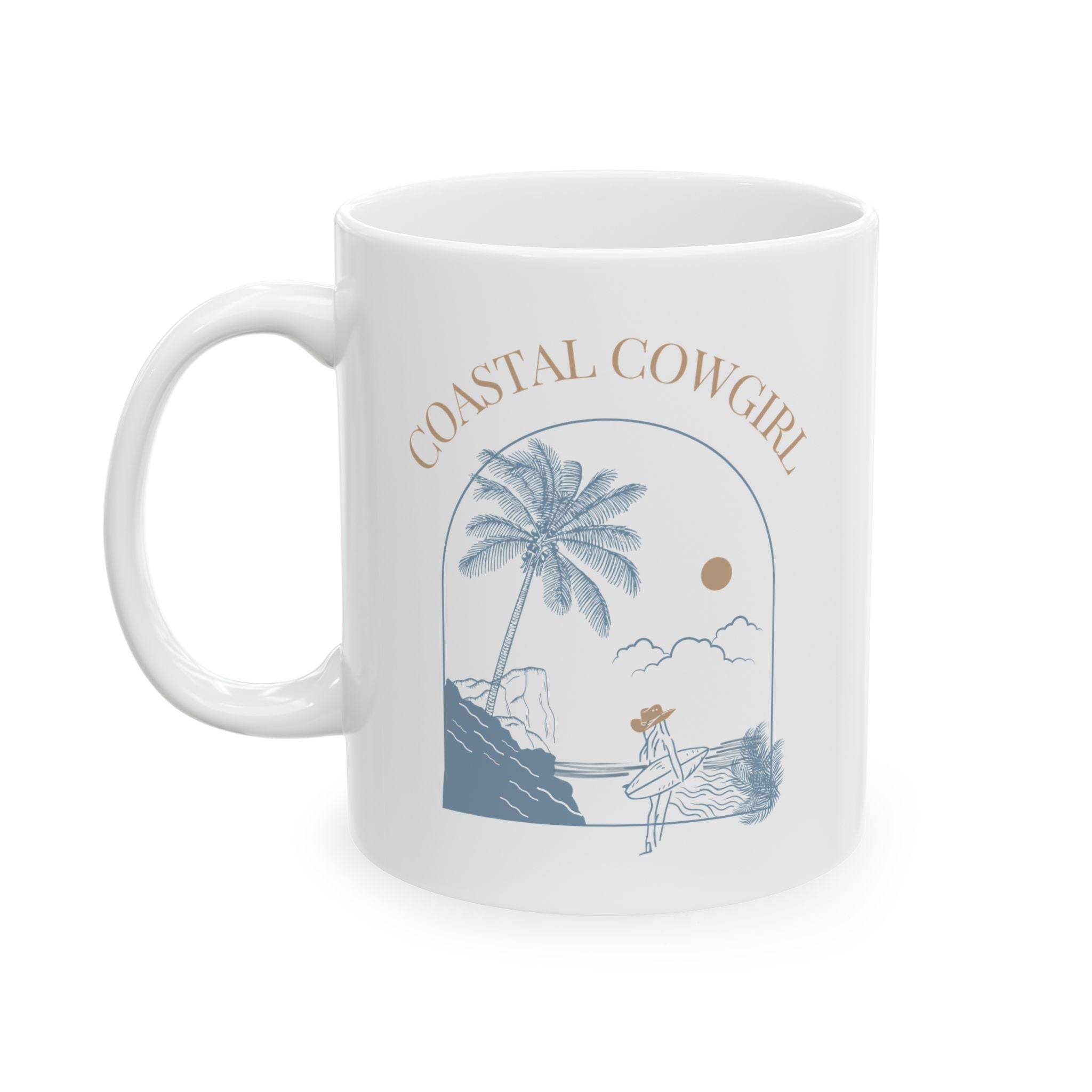 Coastal Cowgirl Ceramic Mug — (11oz & 15oz)