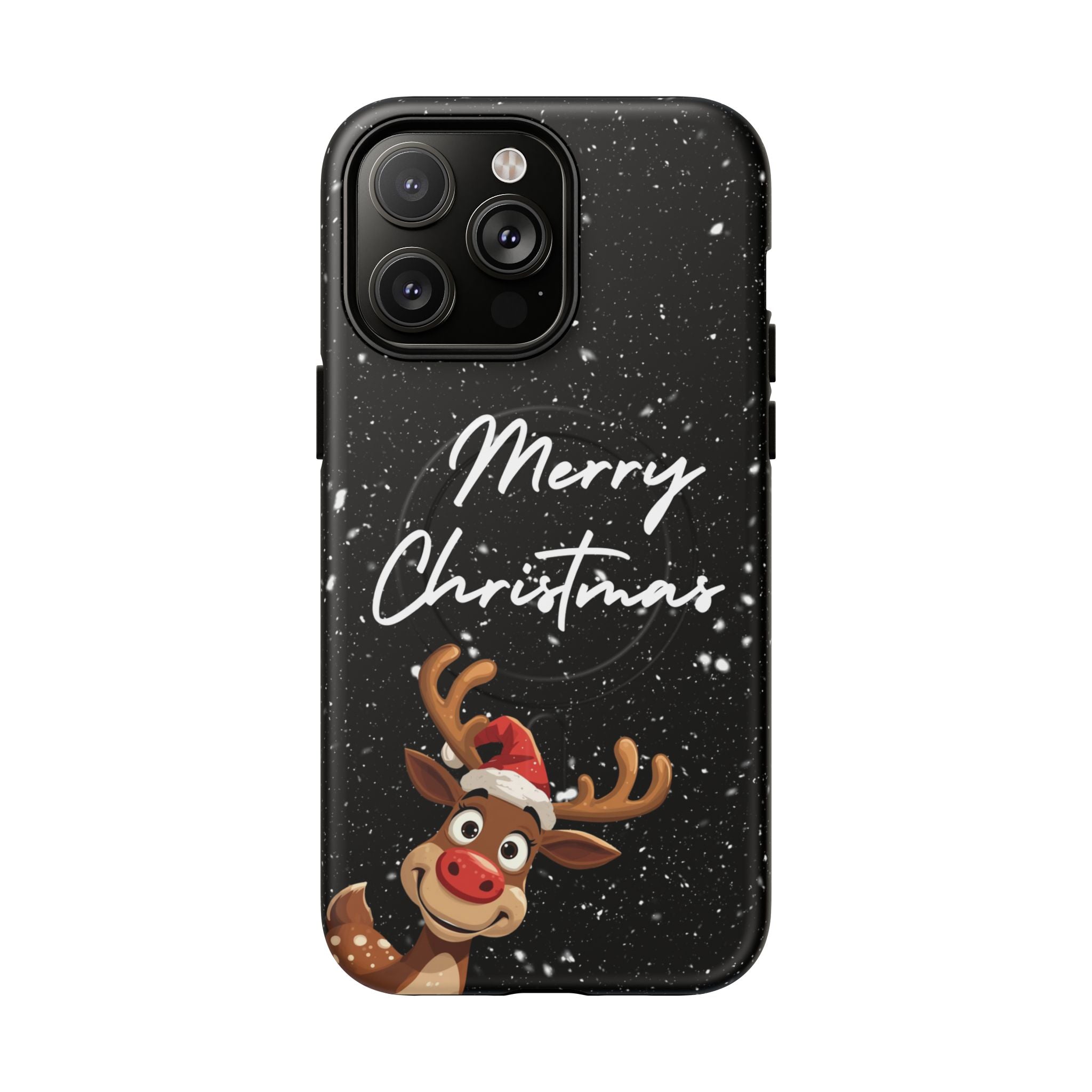 Merry Christmas Reindeer IPhone Magnetic Cases | 14-17 iPhones