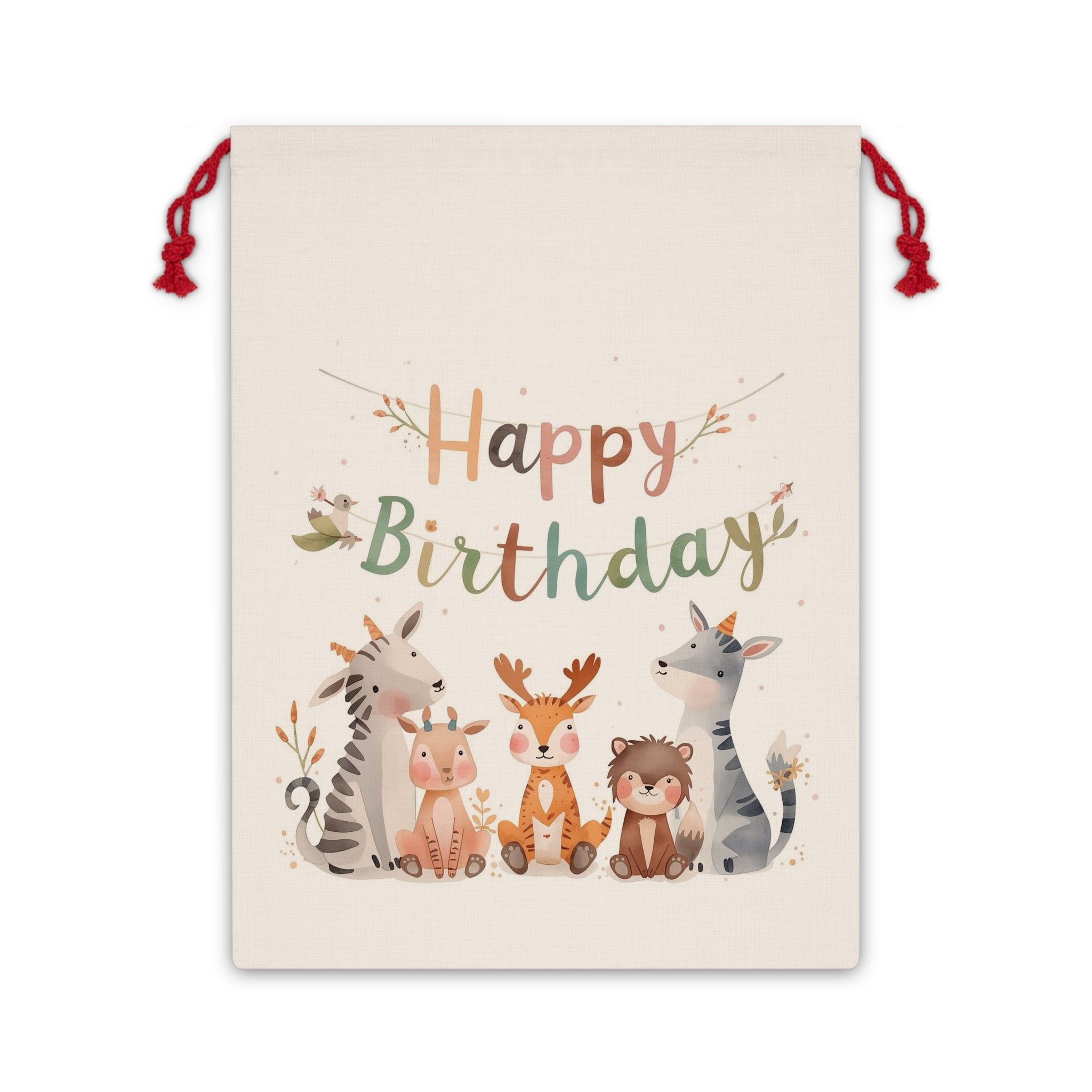 Happy Birthday Animal Gift Bag (Sack) (19.7x26)