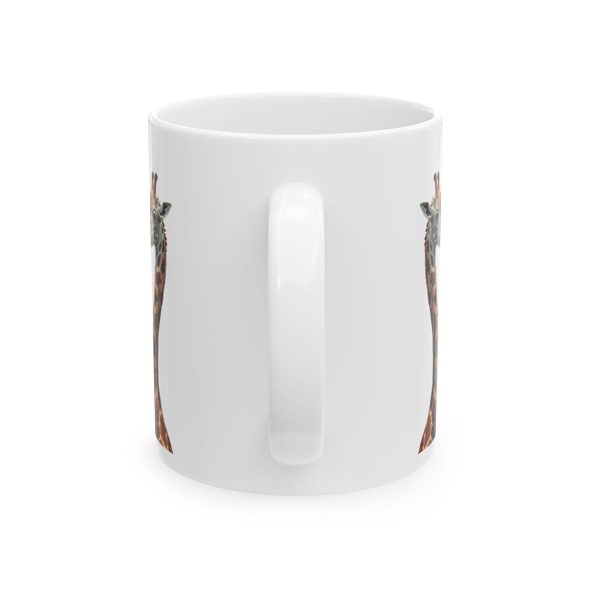 Giraffe Love Ceramic Mug — Cute Safari Animal Coffee Cup 11oz