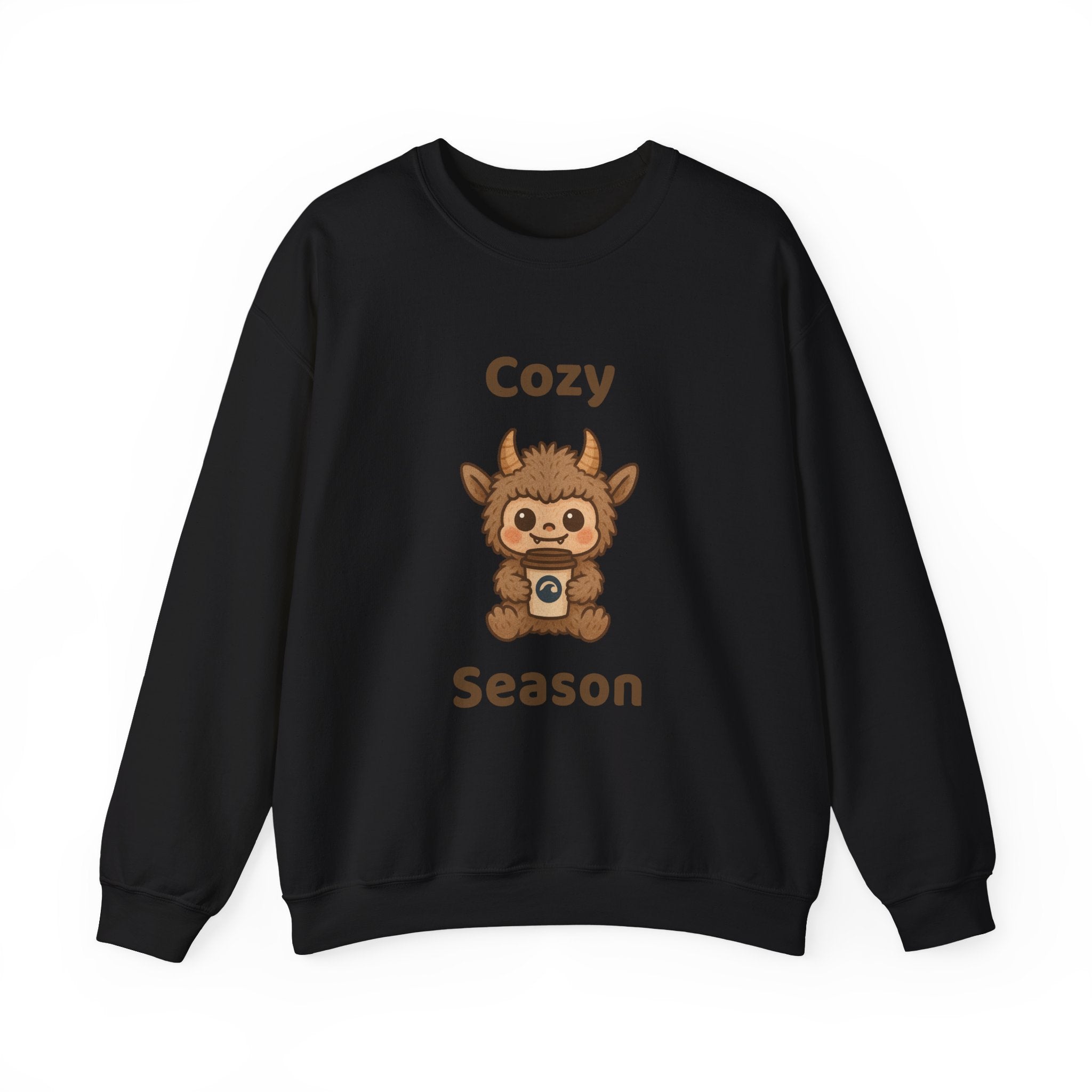 Cozy Season Furry Monster Youth Crewneck Sweatshirt