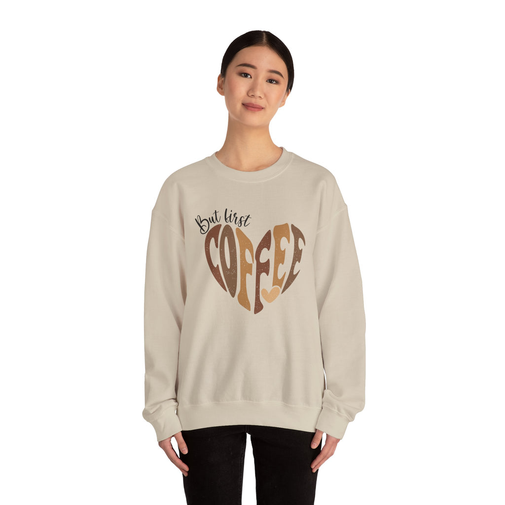 Coffee Lover Crewneck Sweatshirt — Start Your Day With Coffee