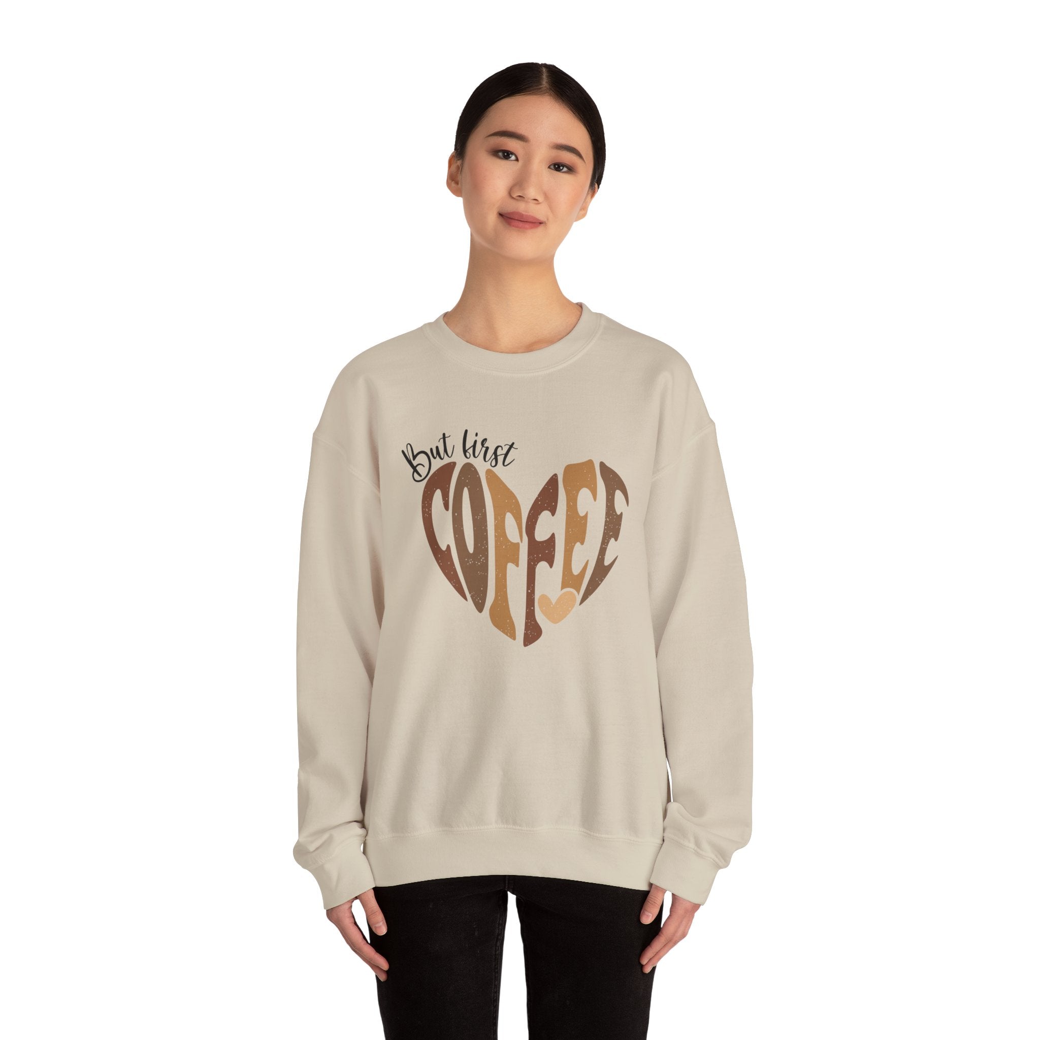 Coffee Lover Crewneck Sweatshirt — Start Your Day With Coffee