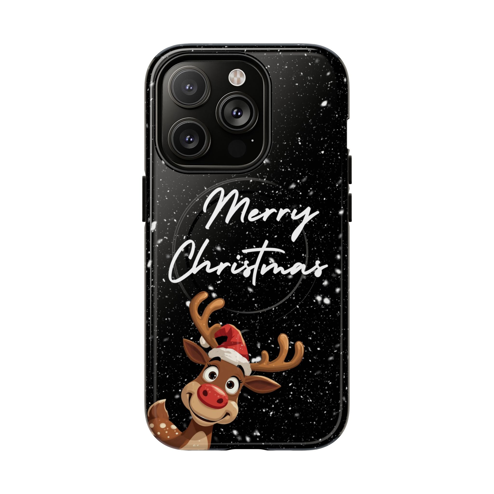 Merry Christmas Reindeer IPhone Magnetic Cases | 14-17 iPhones