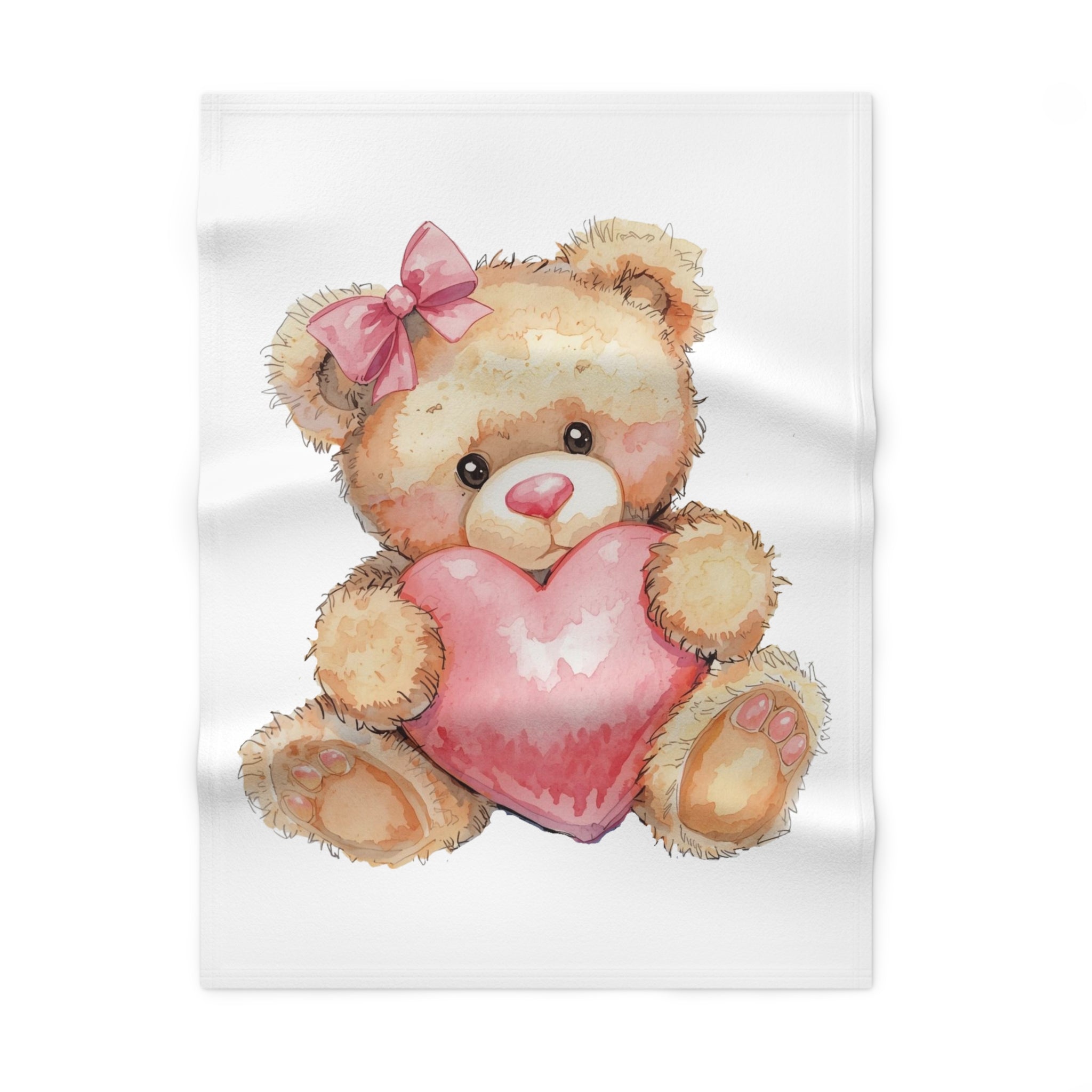 Baby Blanket — Cute Teddy Bear Fleece Blanket