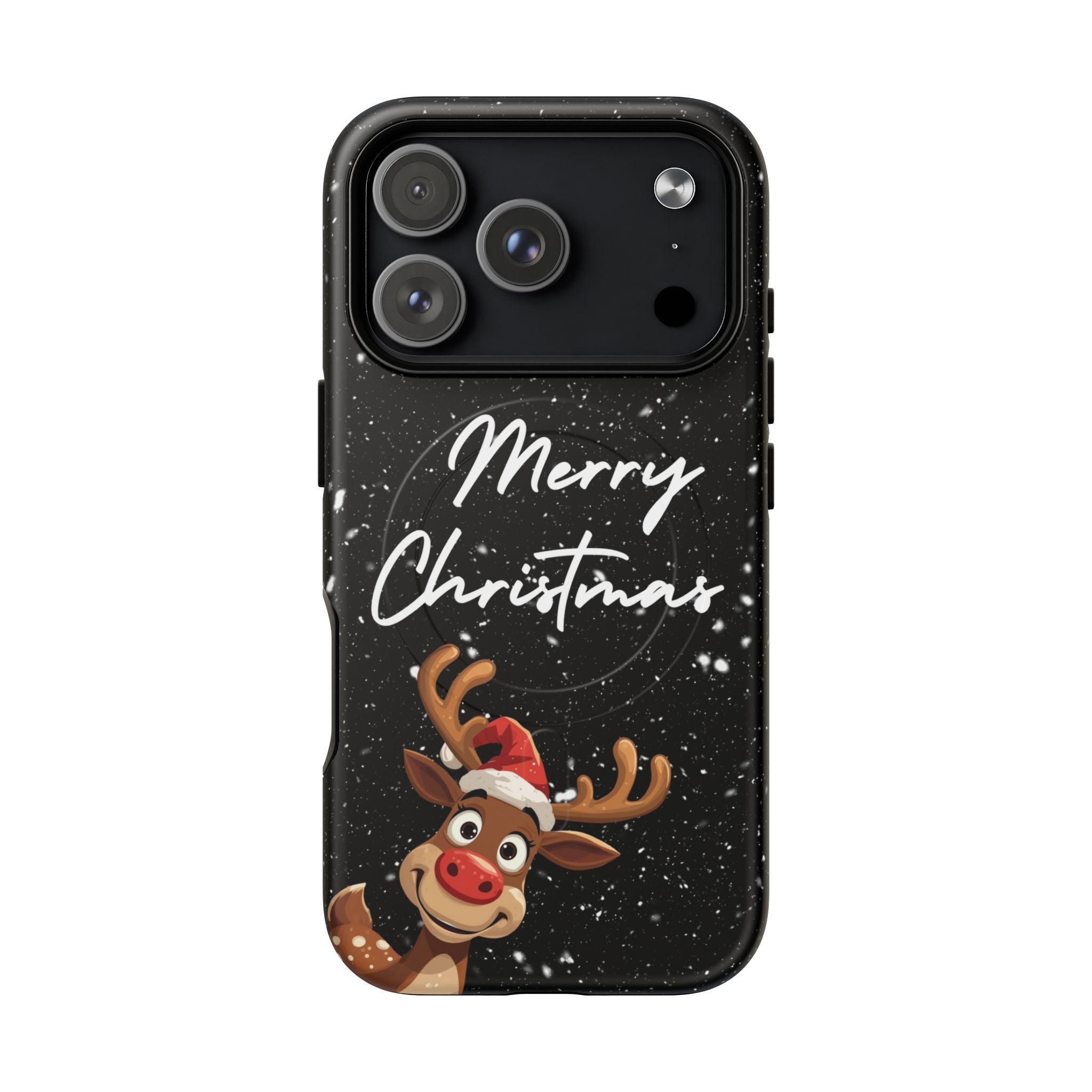 Merry Christmas Reindeer IPhone Magnetic Cases | 14-17 iPhones