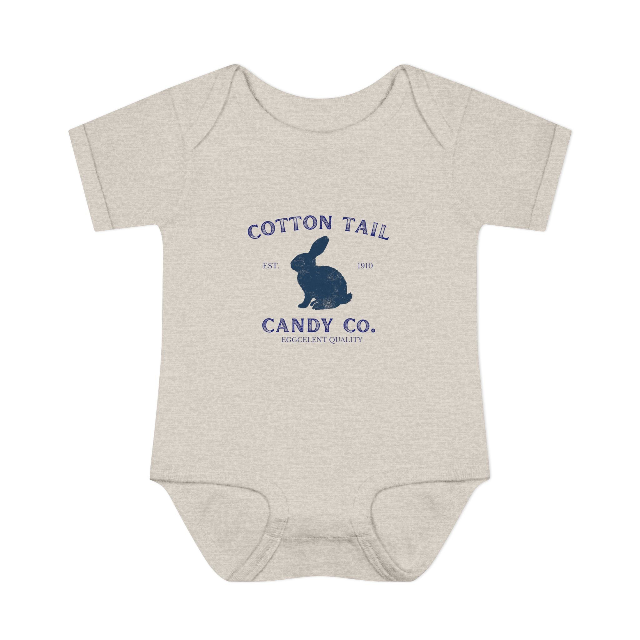 Cotton Tail Candy Co Bunny Logo Infant Onesie
