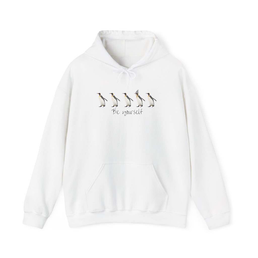 Be Yourself Cute Penguin-Shark Hoodie