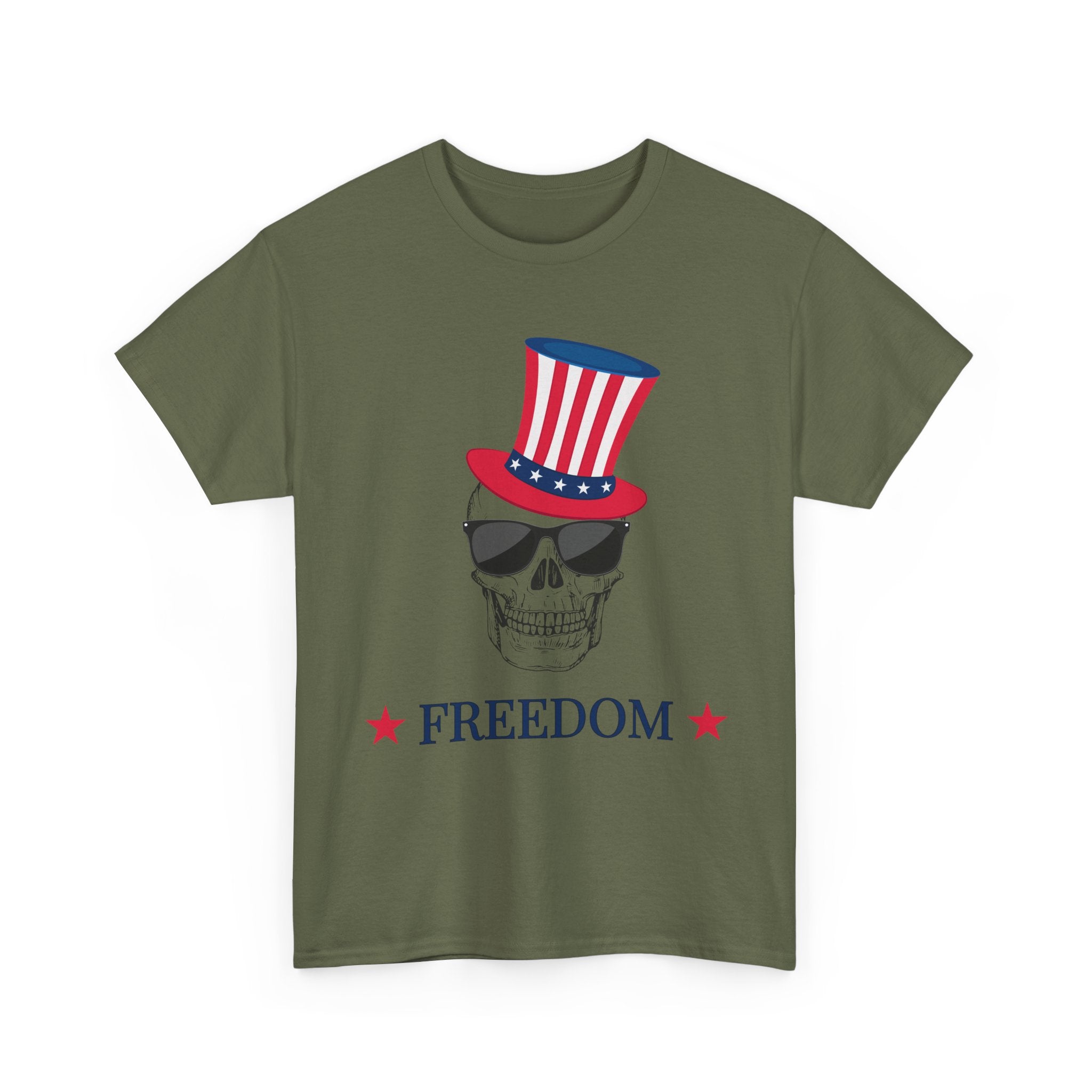 Patriotic Skull Freedom T-Shirt