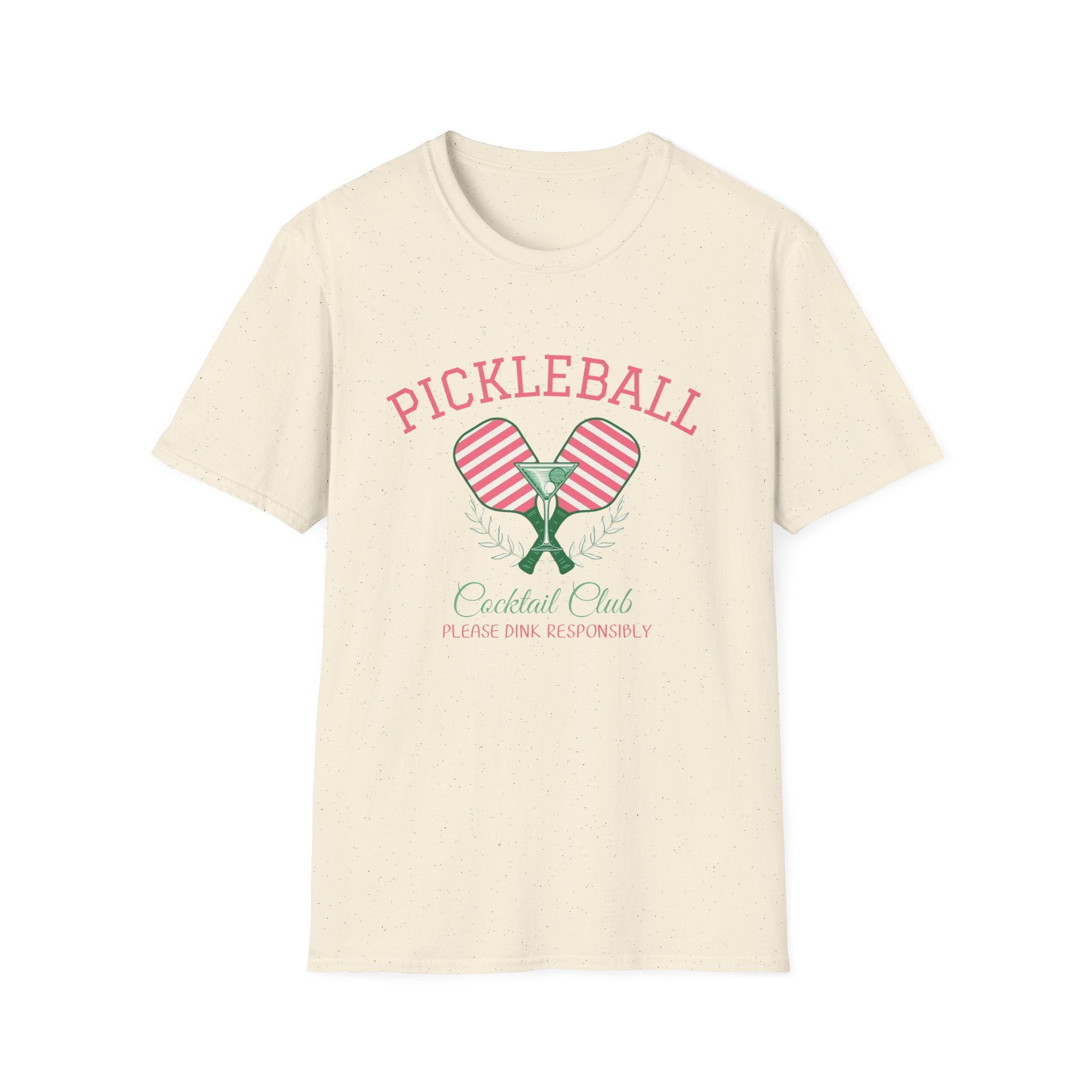 Pickleball Cocktail Club Martini Vintage T-Shirt