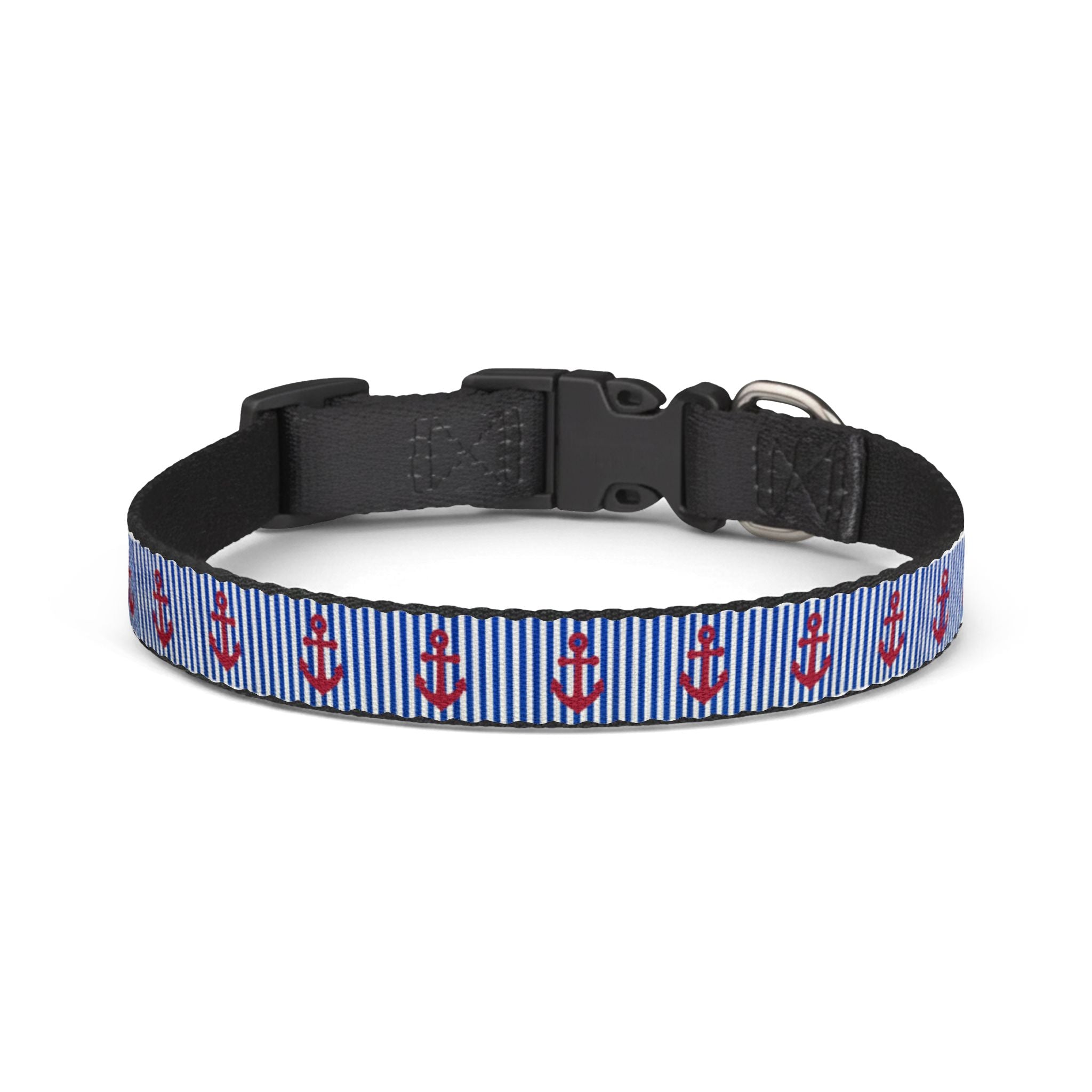 Clip-On Pet Collar — Nautical Pattern