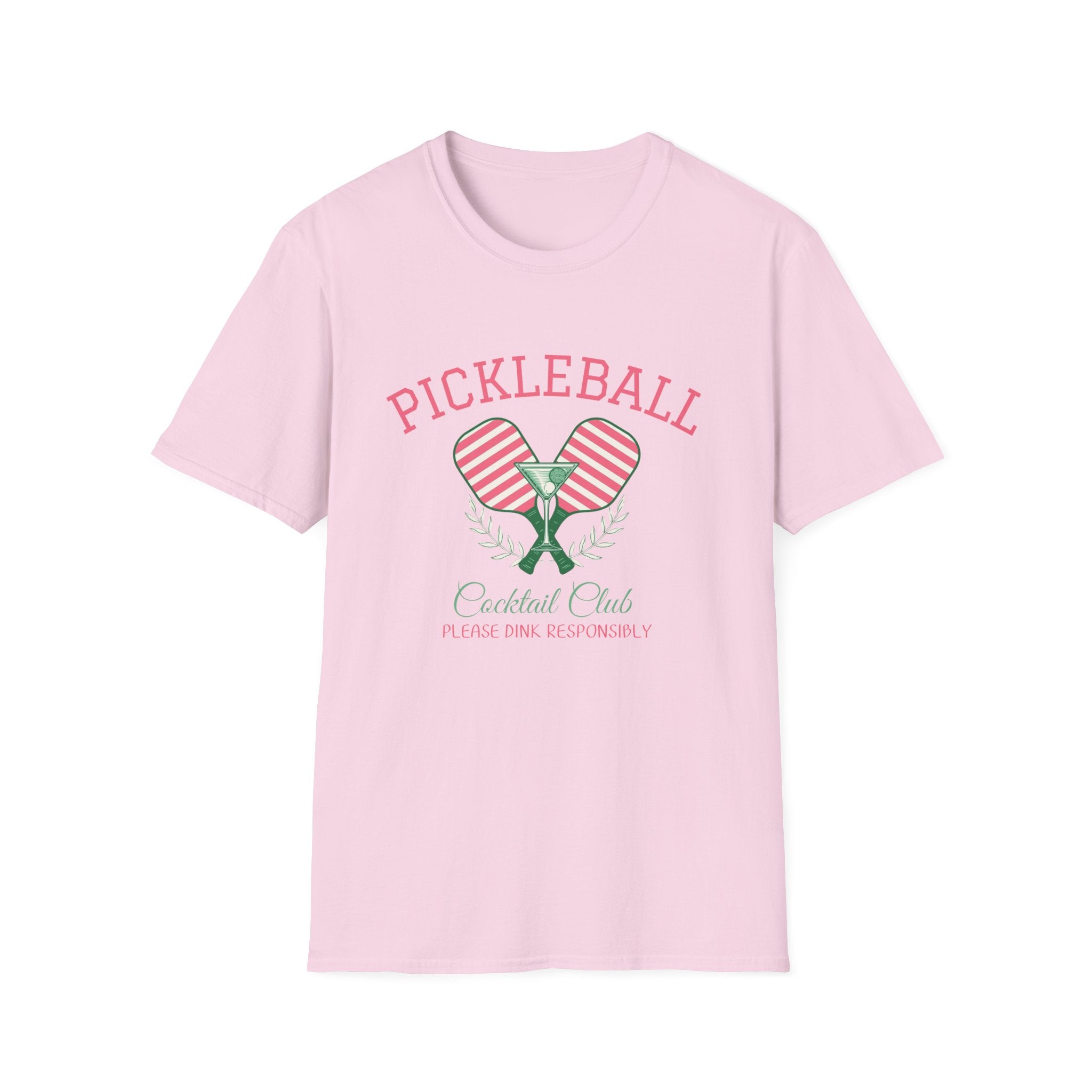 Pickleball Cocktail Club Martini Vintage T-Shirt