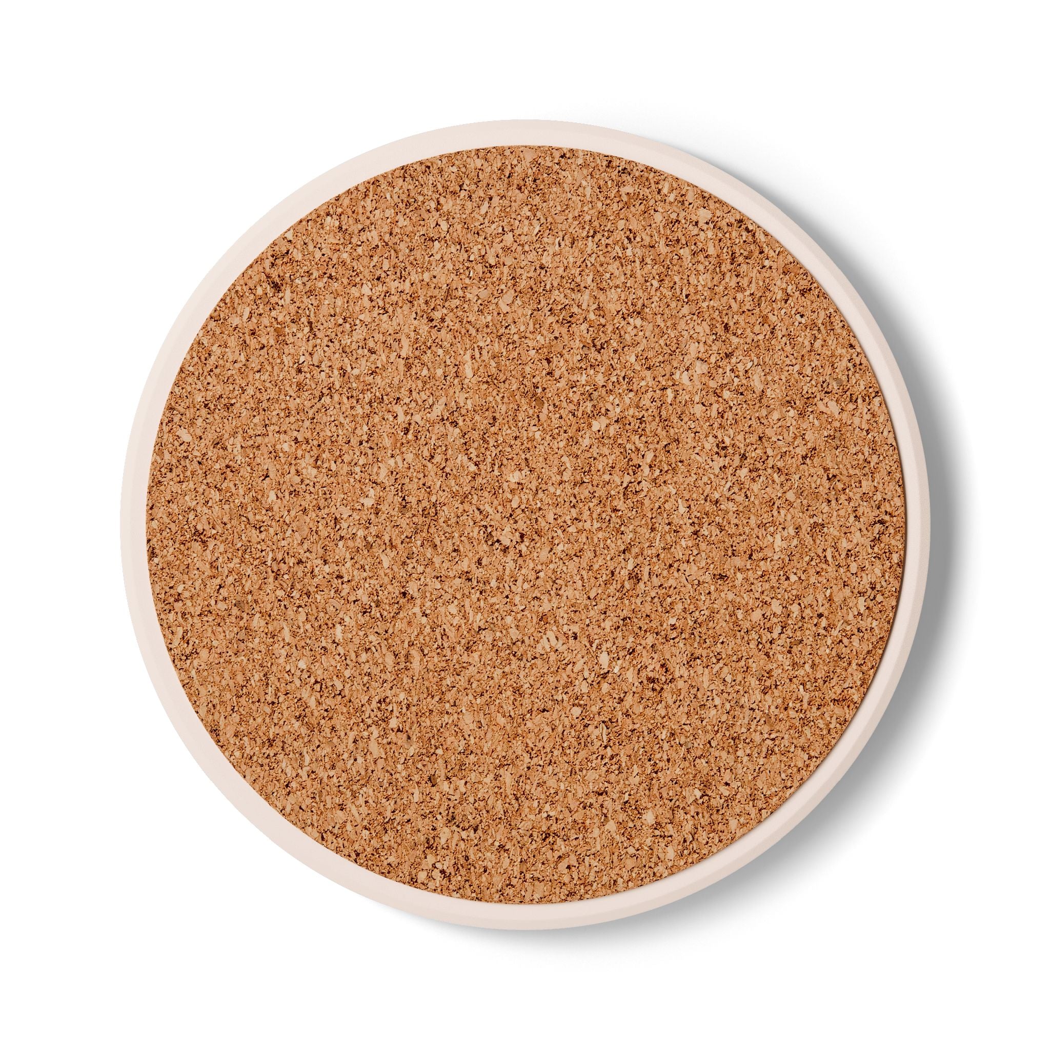 Ceramic Coaster — 'Coffee Please' Retro Heart Design