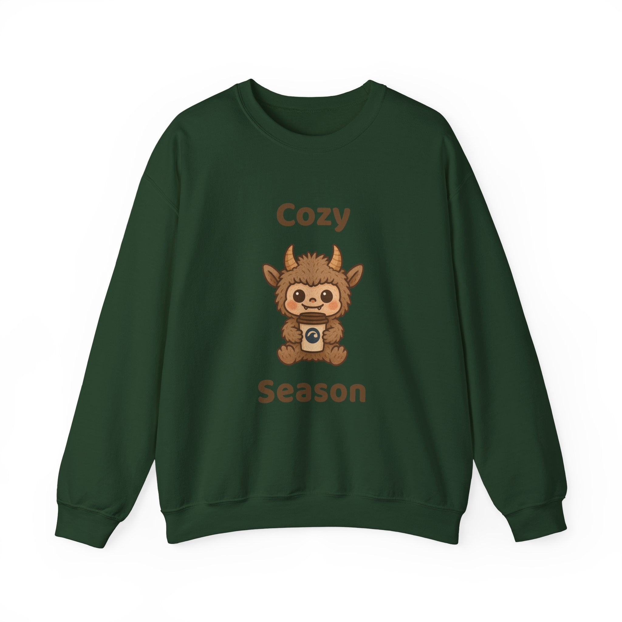 Cozy Season Furry Monster Youth Crewneck Sweatshirt