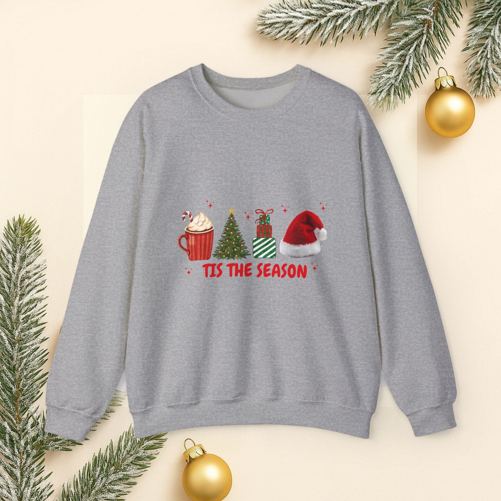 Holiday Cheer Crewneck Sweatshirt - 'Tis the Season