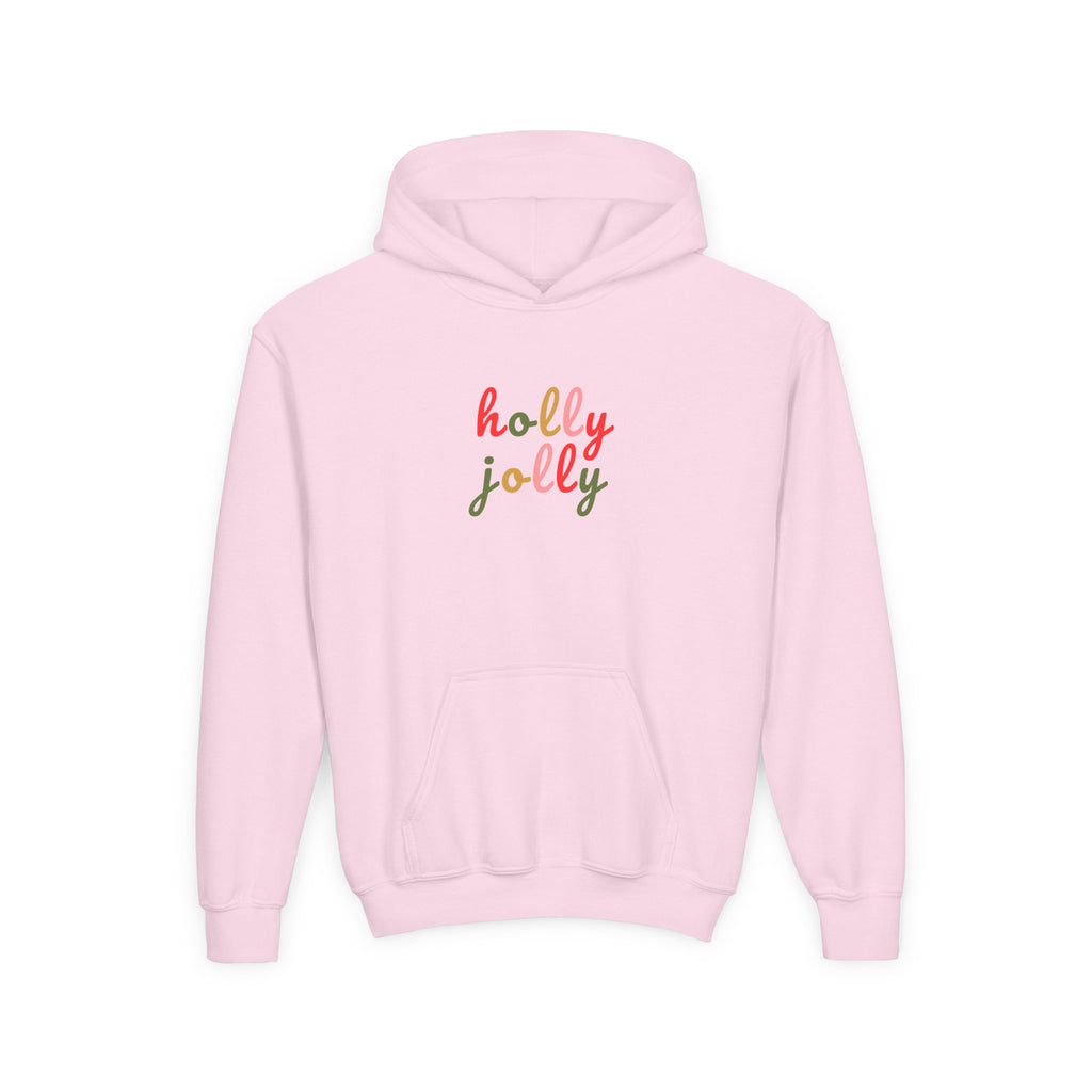 Holly Jolly Holiday Youth Hoodie Sweatshirt