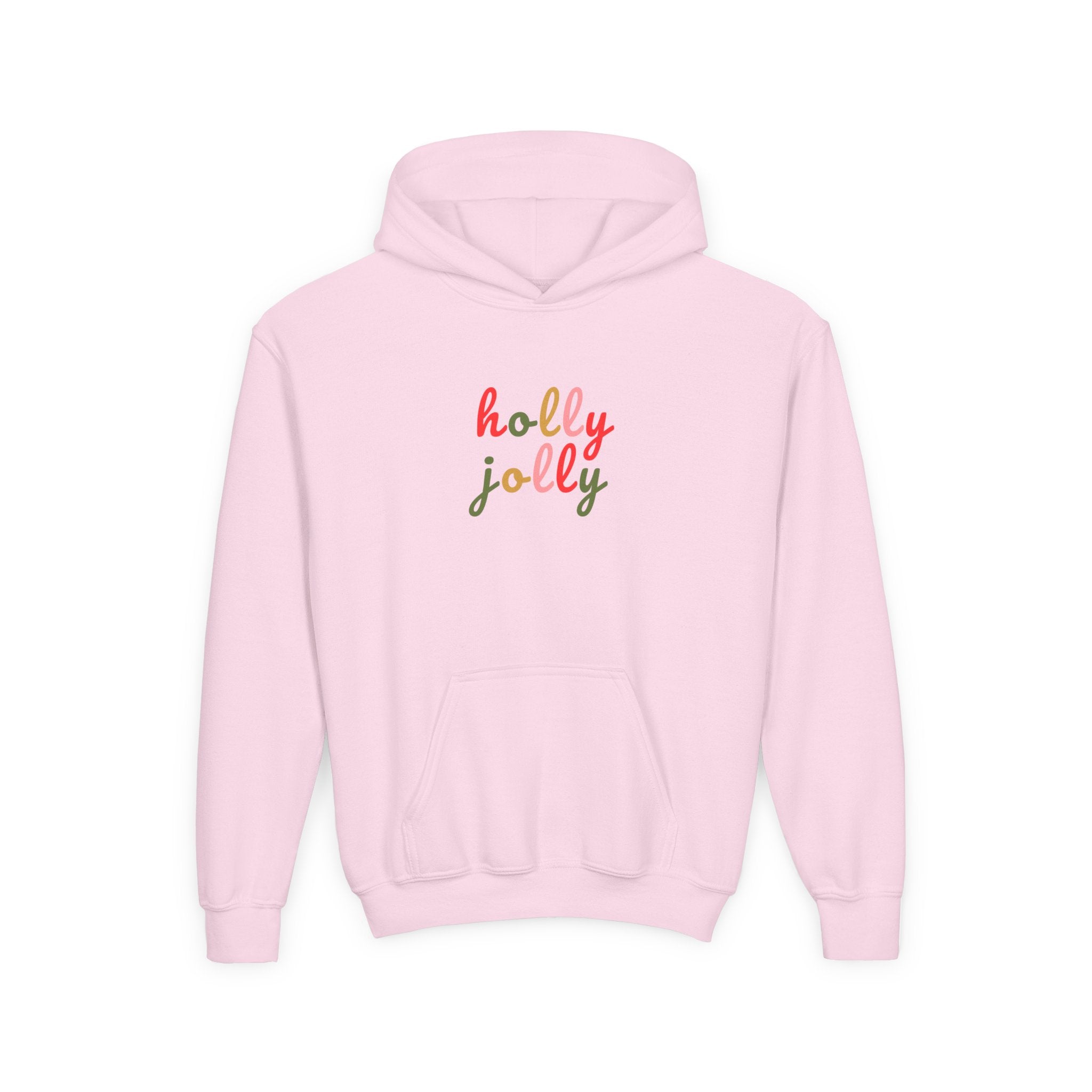 Holly Jolly Holiday Youth Hoodie Sweatshirt