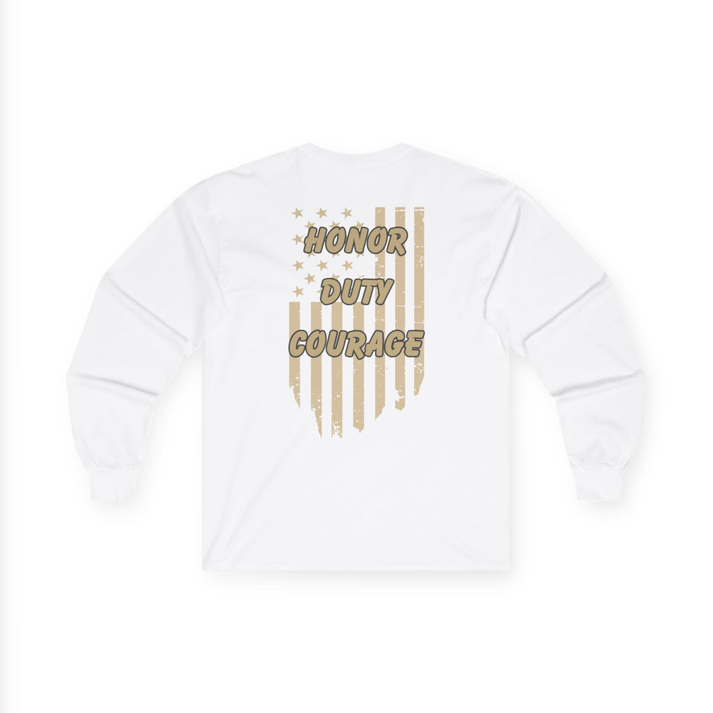 Freedom Honor Duty Courage Military Tribute Long Sleeve T-Shirt