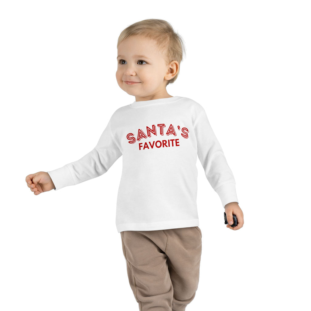 Santa's Favorite Toddler Long Sleeve Tee