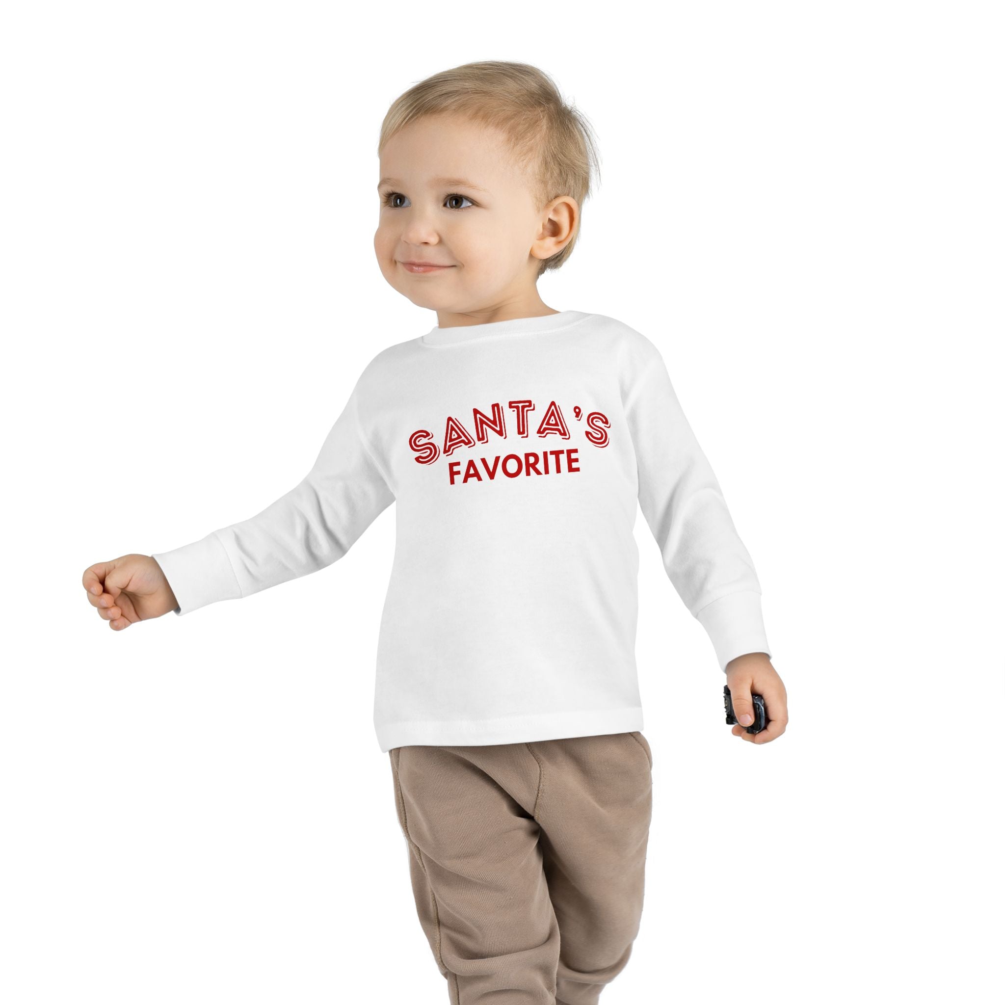 Santa's Favorite Toddler Long Sleeve Tee