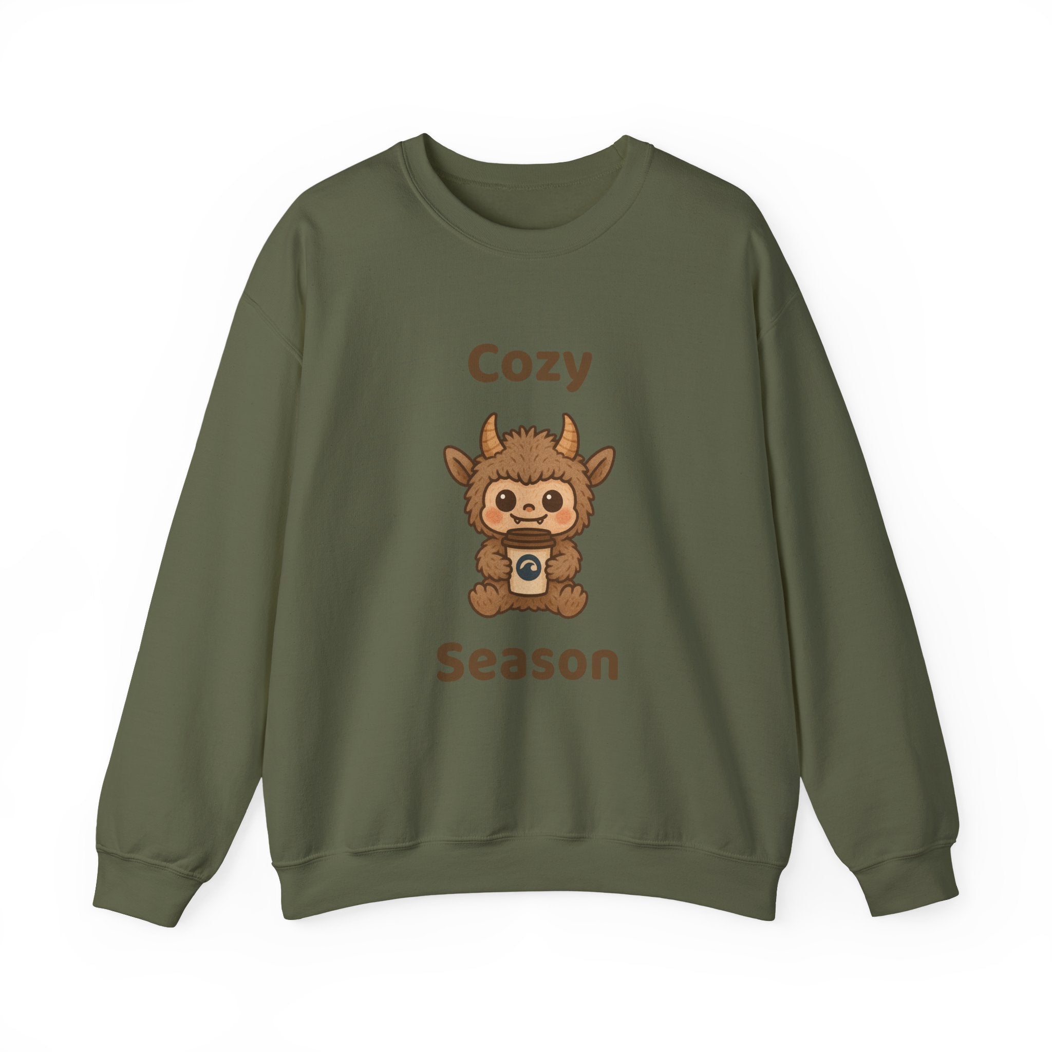 Cozy Season Furry Monster Youth Crewneck Sweatshirt