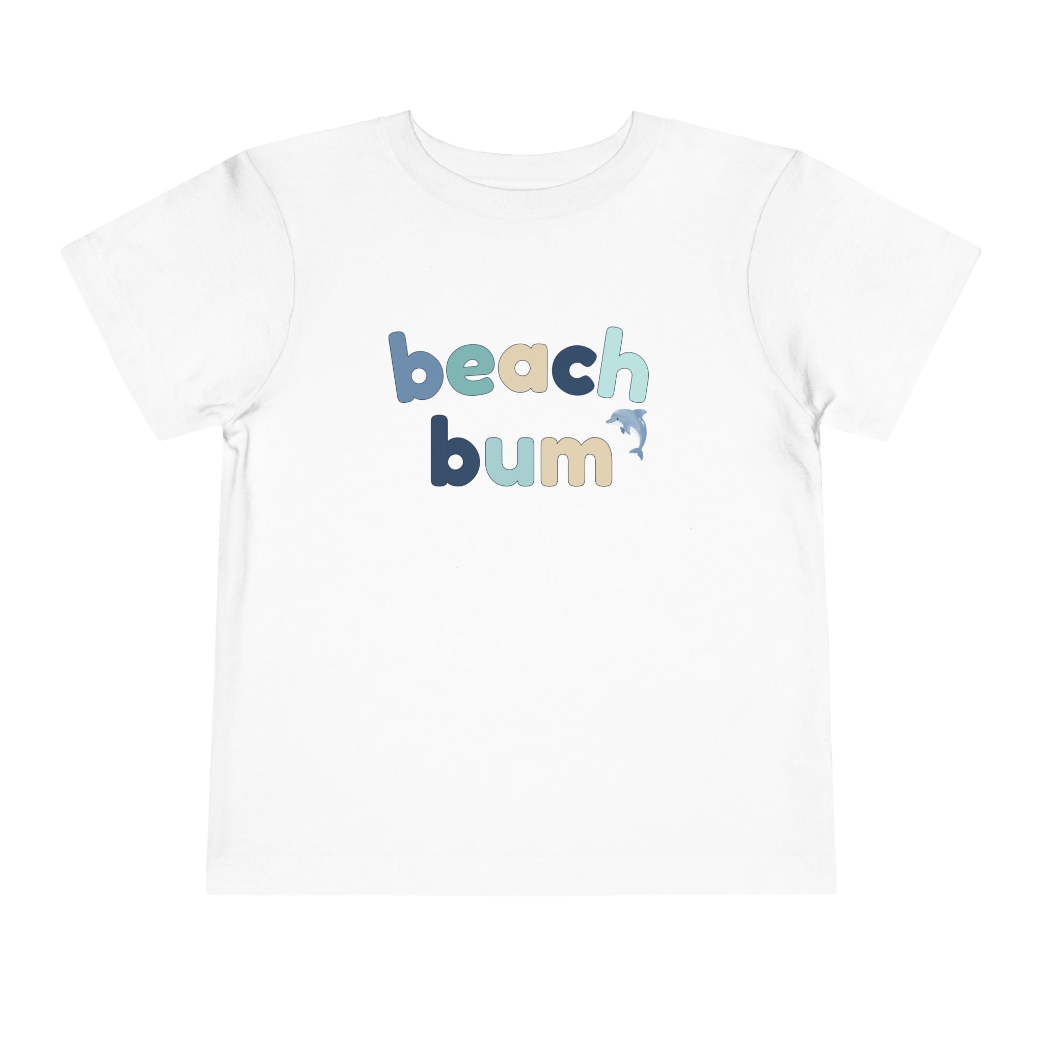 Beach Bum Toddler T-Shirt | Blue Dolphin