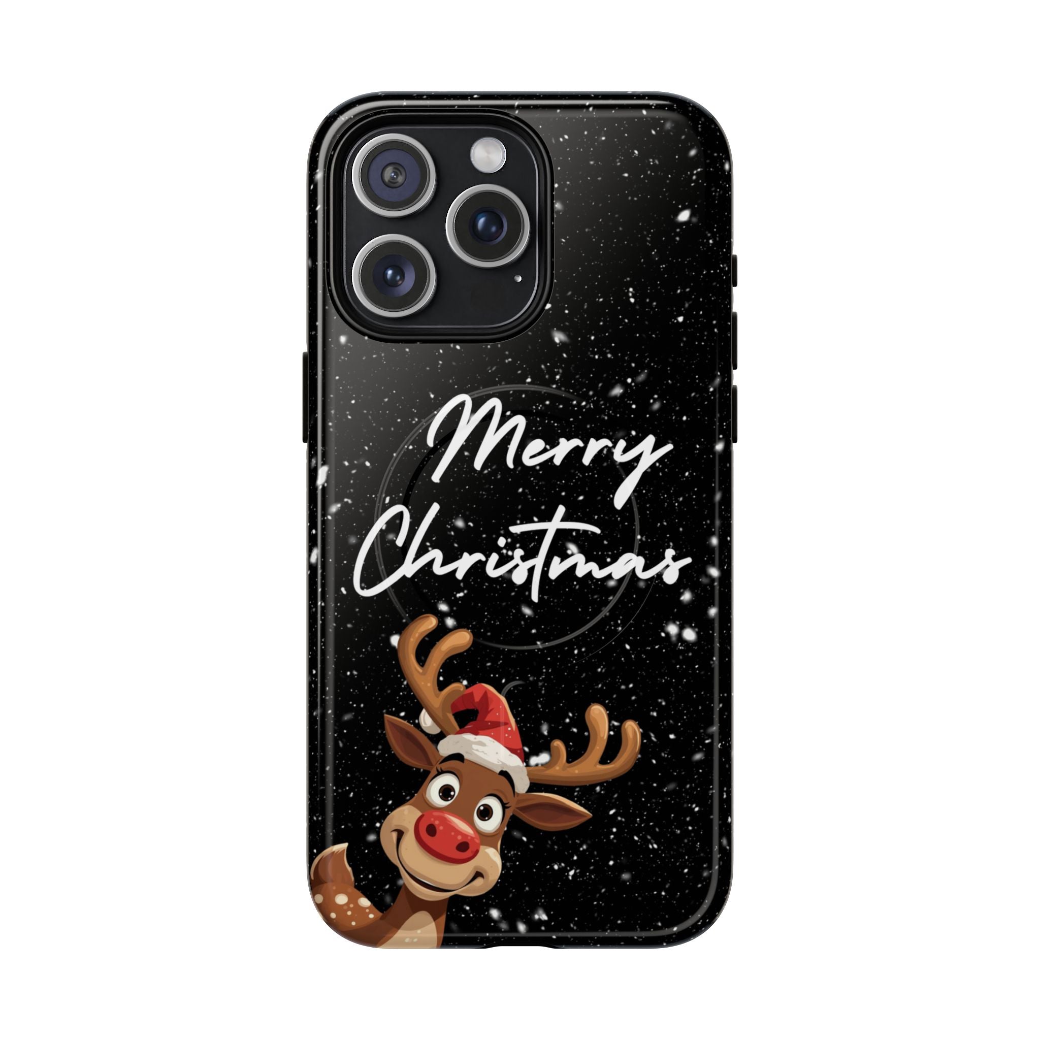 Merry Christmas Reindeer IPhone Magnetic Cases | 14-17 iPhones