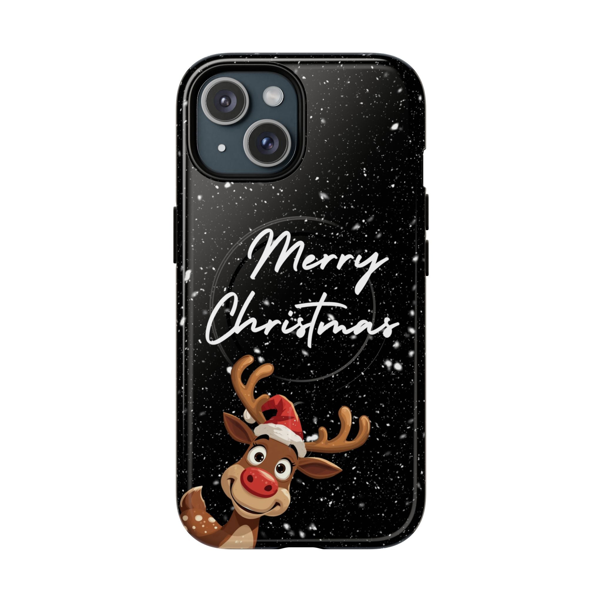 Merry Christmas Reindeer IPhone Magnetic Cases | 14-17 iPhones